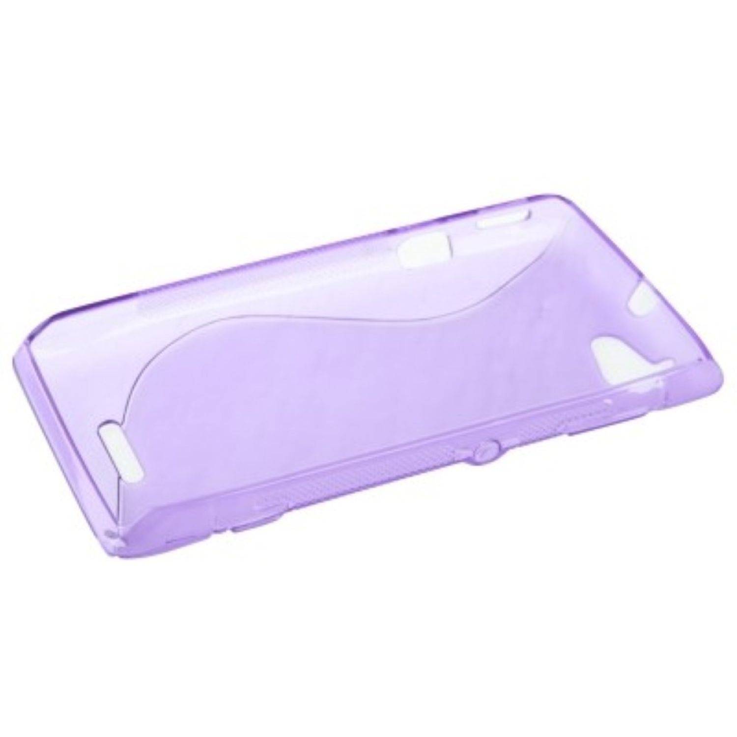 Sony Xperia L S36h Handyhülle Backcover Violett