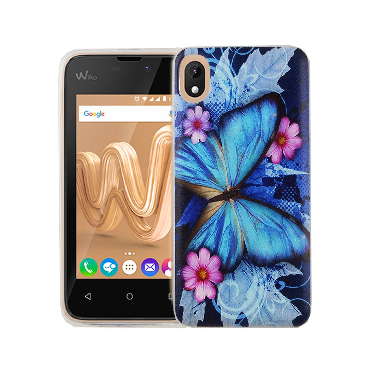 Wiko Sunny Max Handyhülle Bumper Backcover Blau
