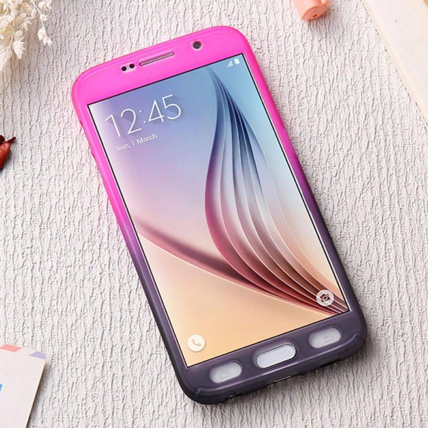 Huawei P9 Lite Handyhülle 360 Grad Schutz Full Cover Mehrfarbig