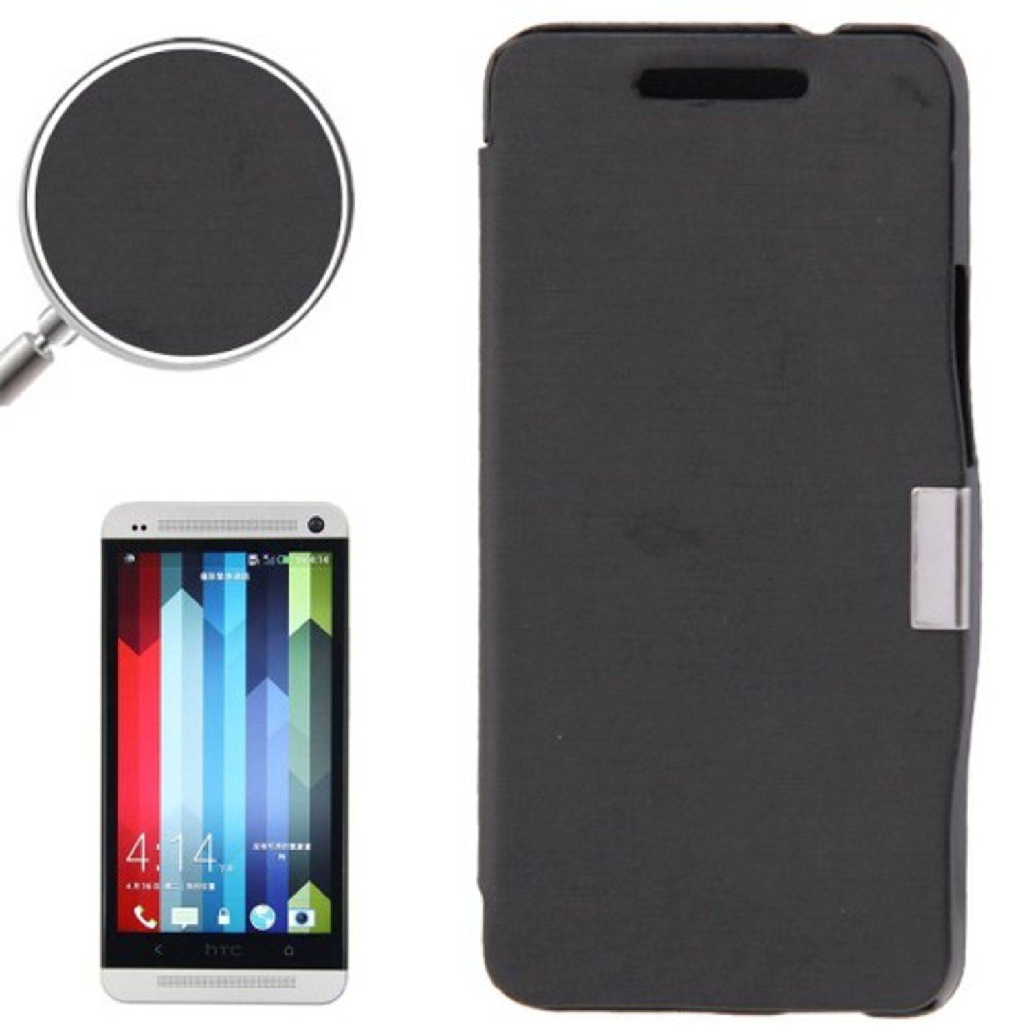 HTC One Handyhülle Backcover Schwarz