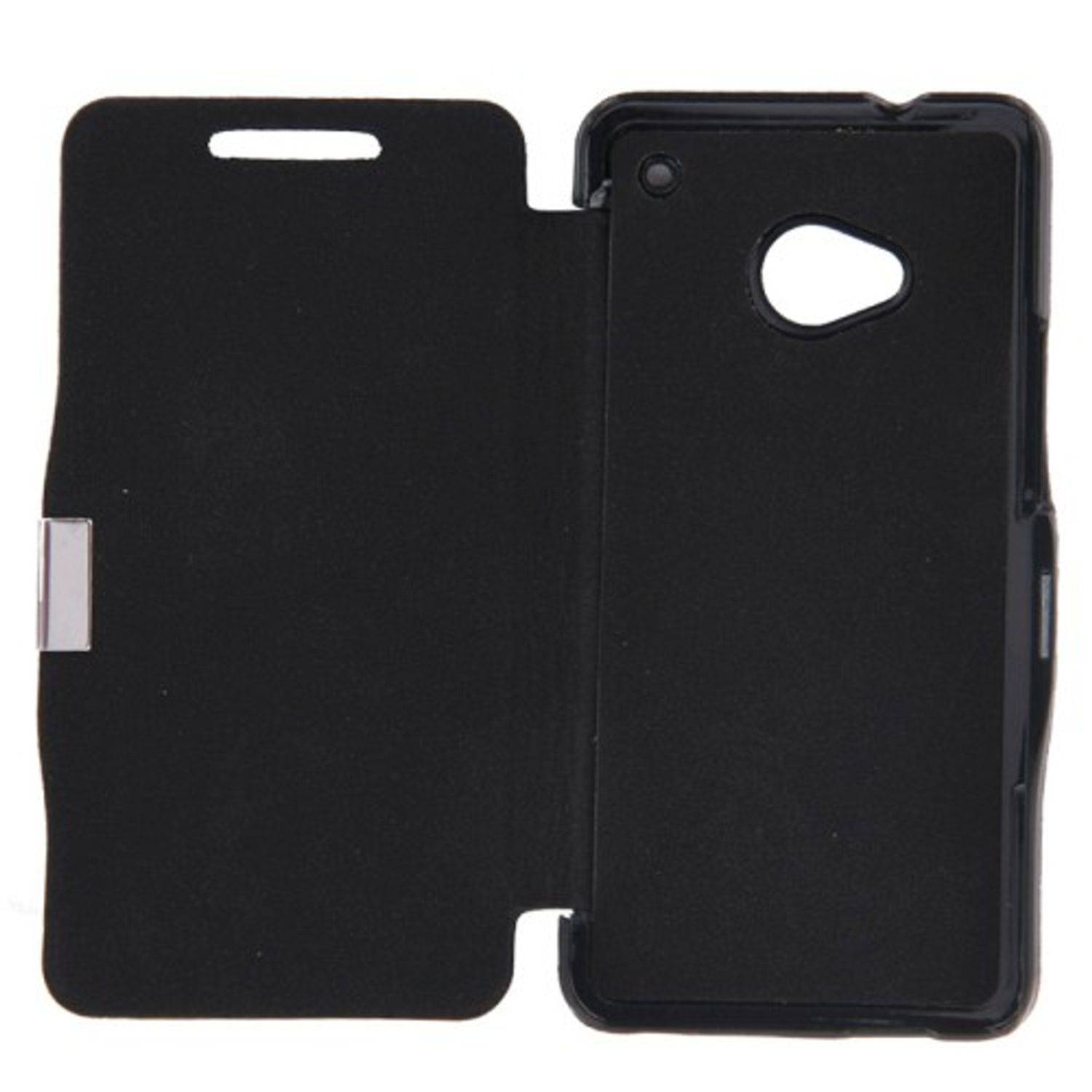 HTC One Handyhülle Backcover Schwarz