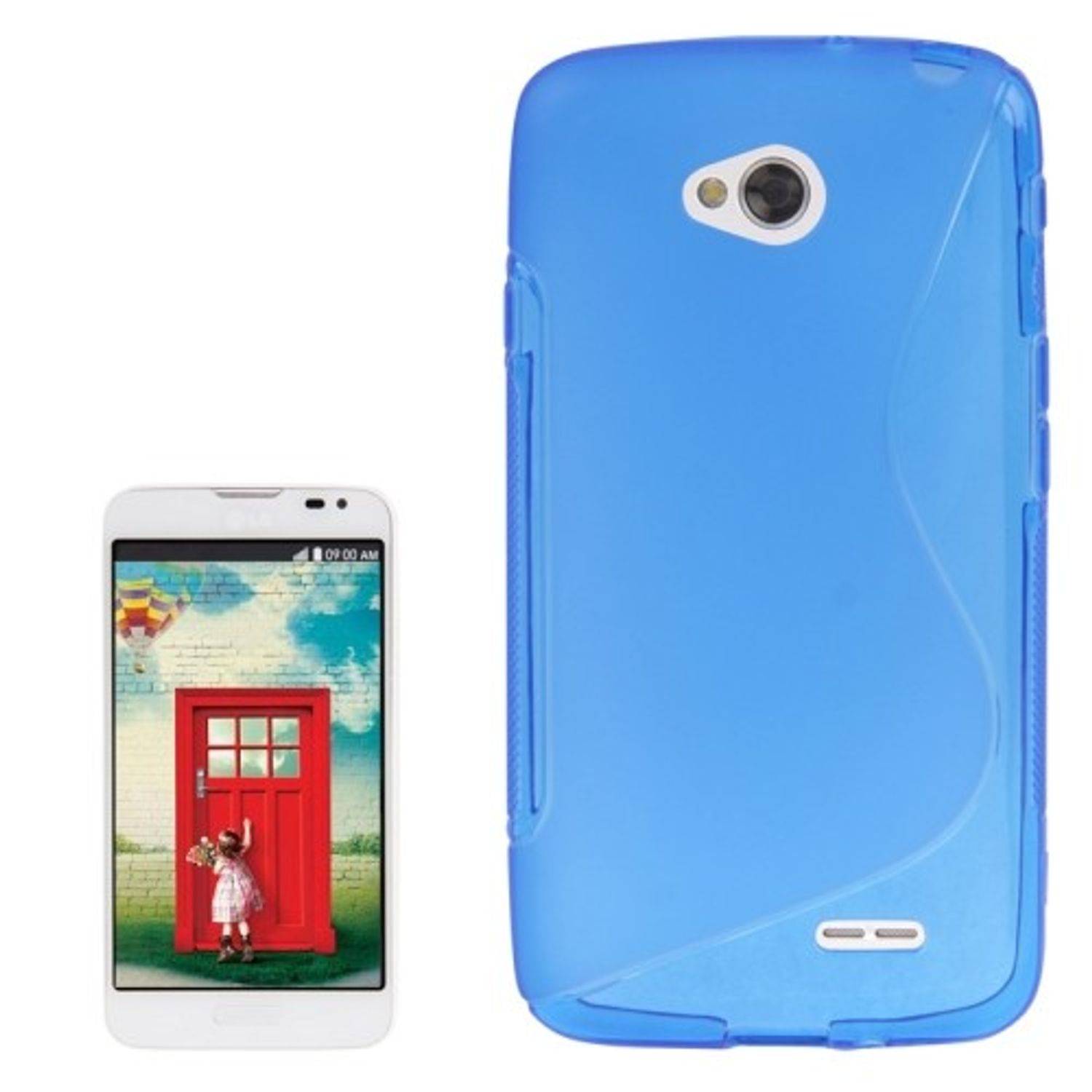 LG L70 Handyhülle Backcover Blau