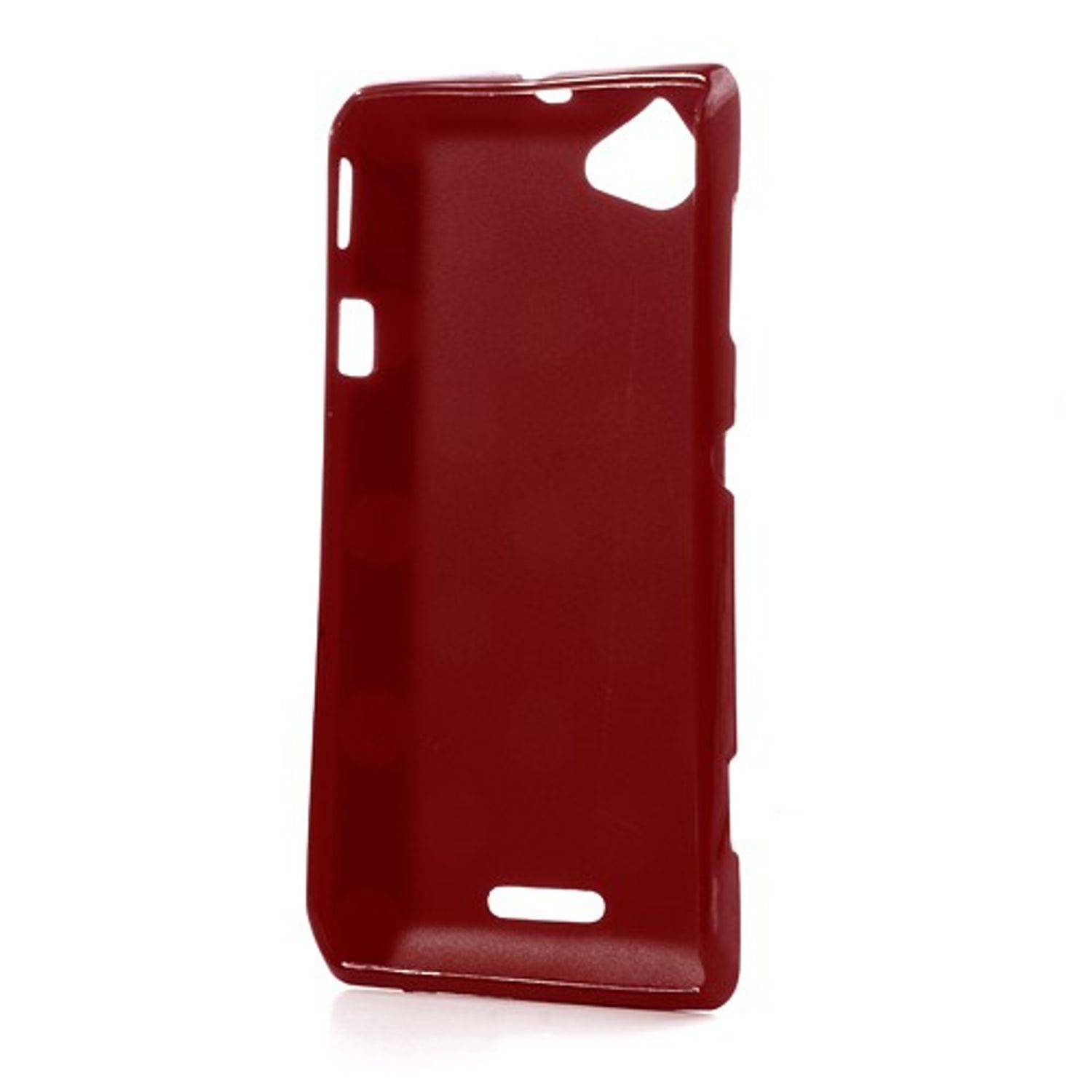 Sony Xperia L S36h Handyhülle Backcover Rot