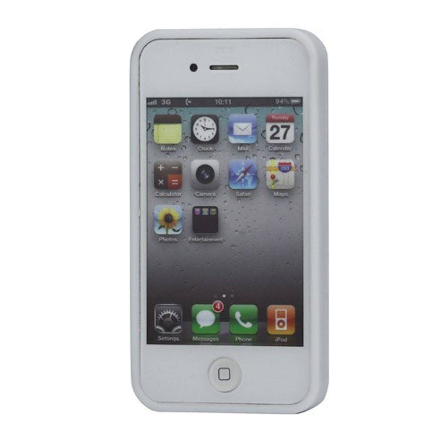 Apple iPhone 4 / 4s Handyhülle Backcover Weiß