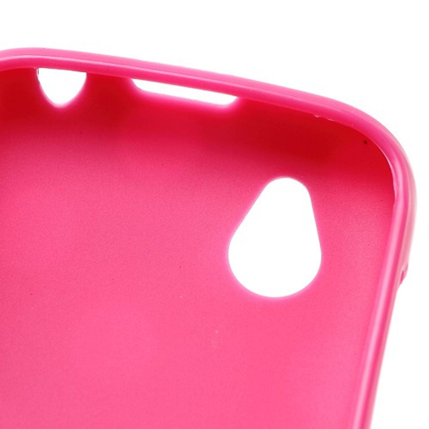 HTC Desire V Handyhülle Backcover Schwarz