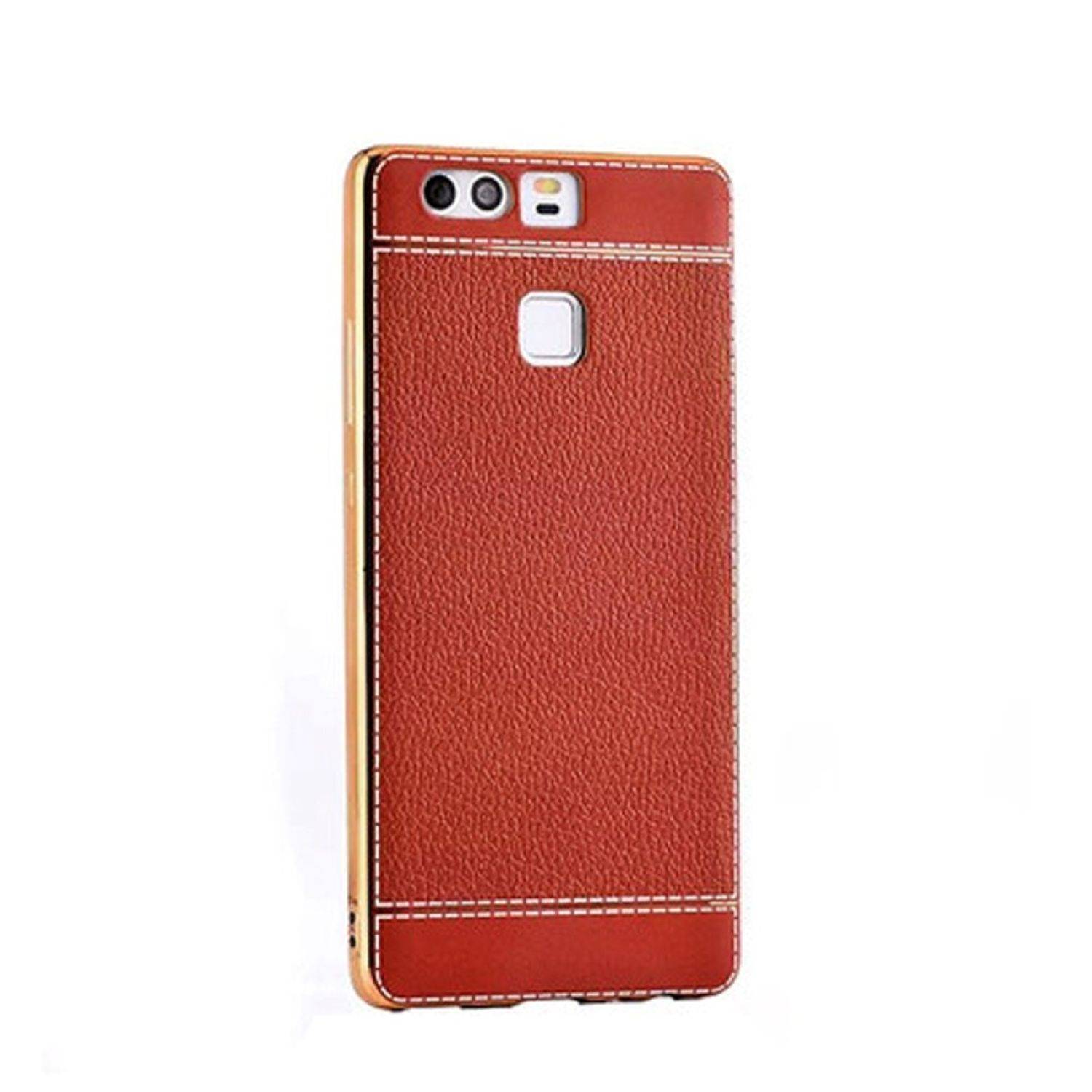 Huawei P8 Lite 2017 Handyhülle Backcover Braun