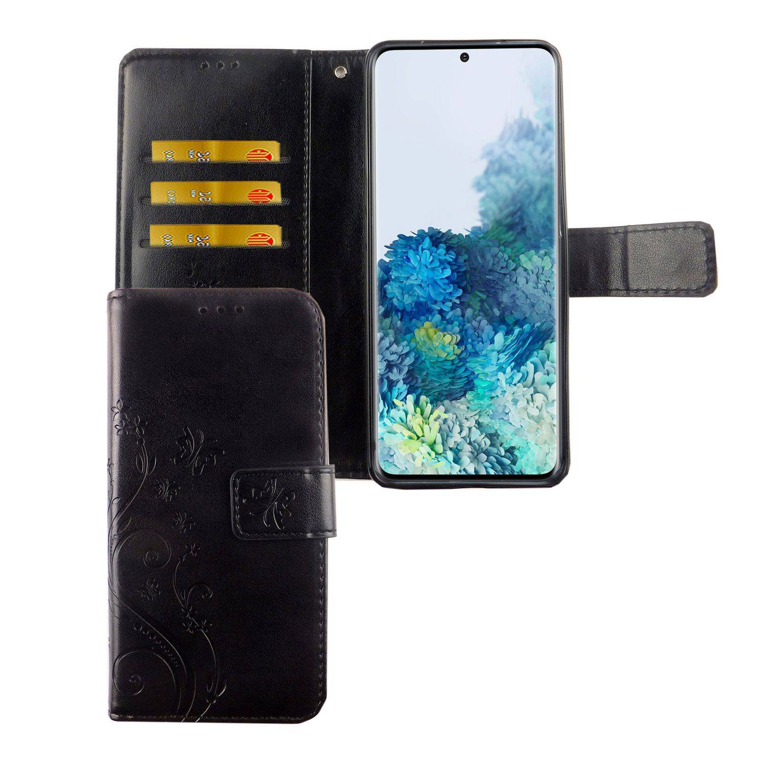 Samsung Galaxy S20 Handyhülle Bookcover Schwarz