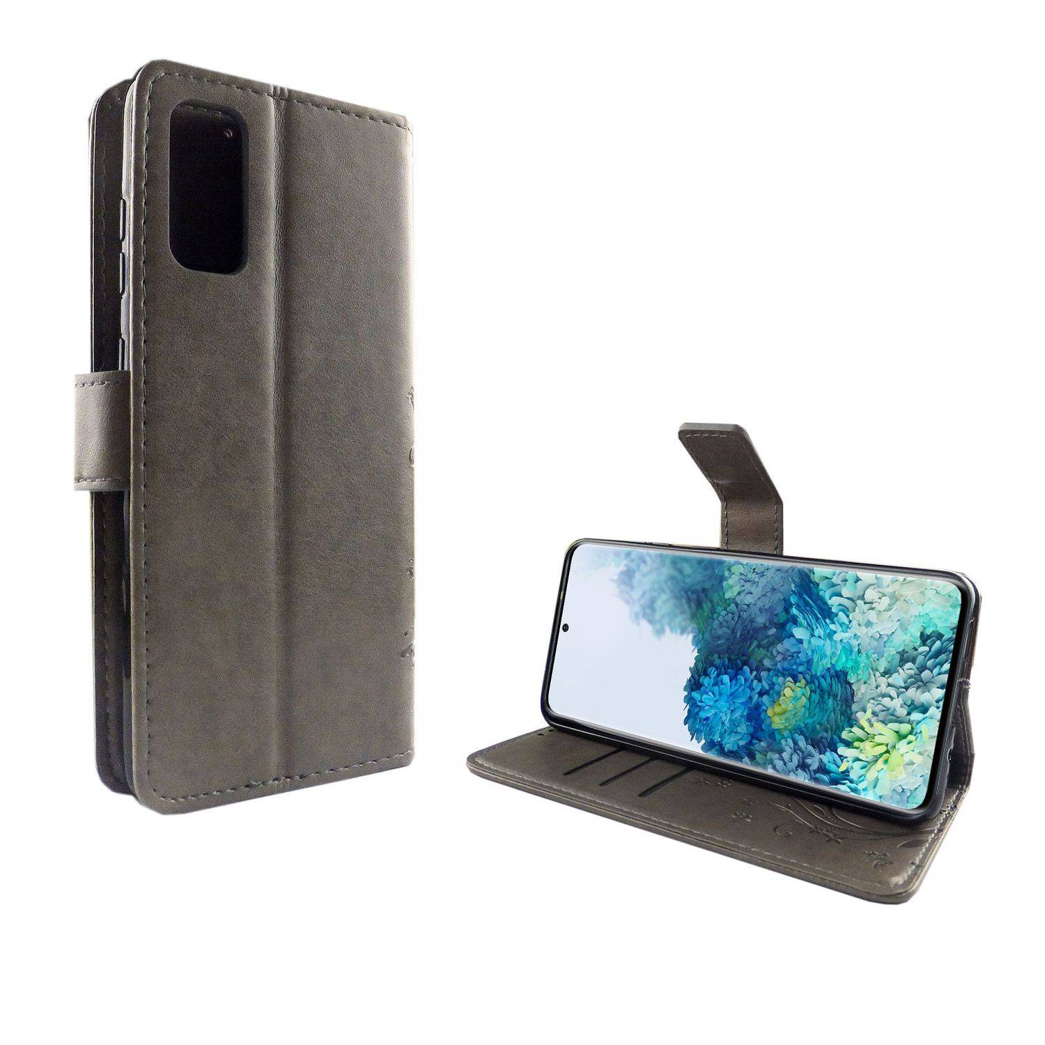 Samsung Galaxy S20 Handyhülle Bookcover Grau