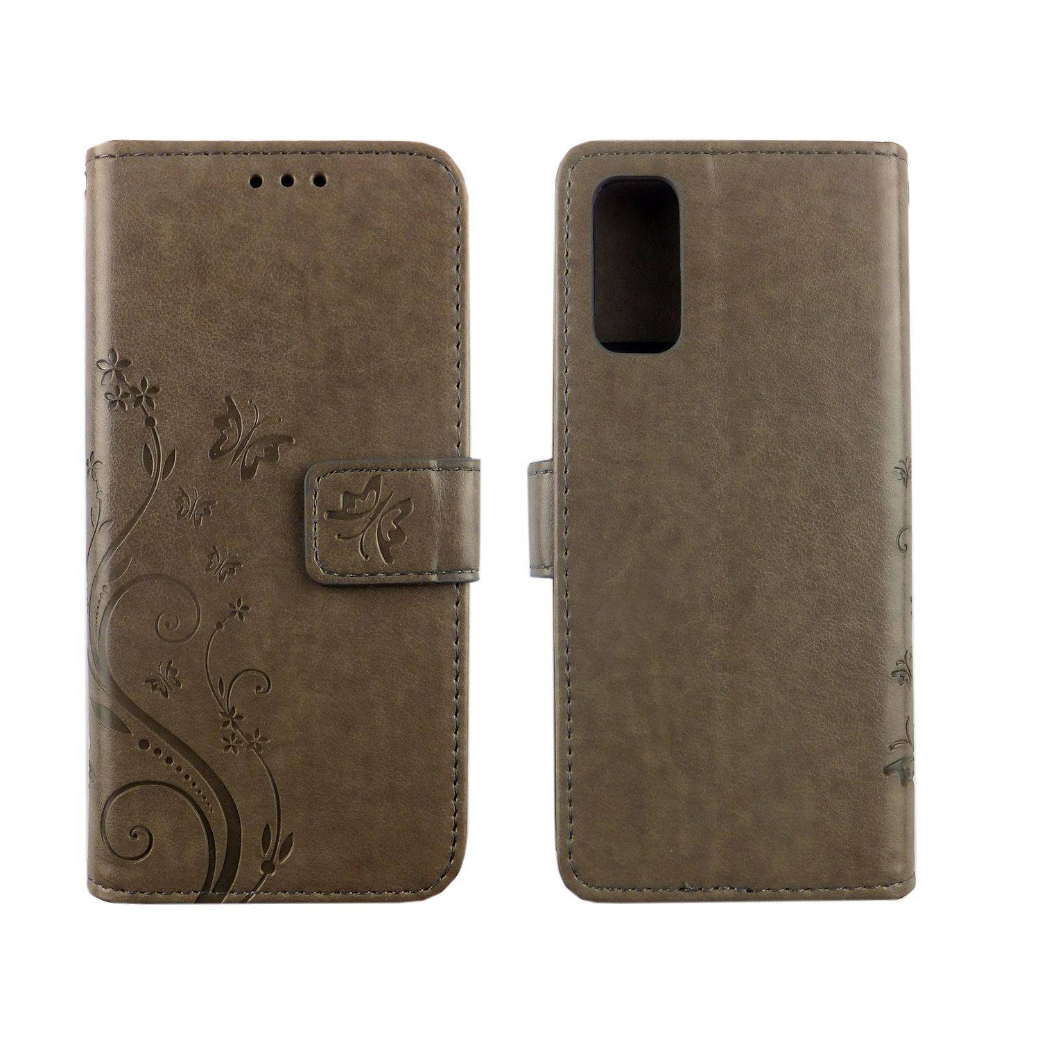 Samsung Galaxy S20 Handyhülle Bookcover Grau