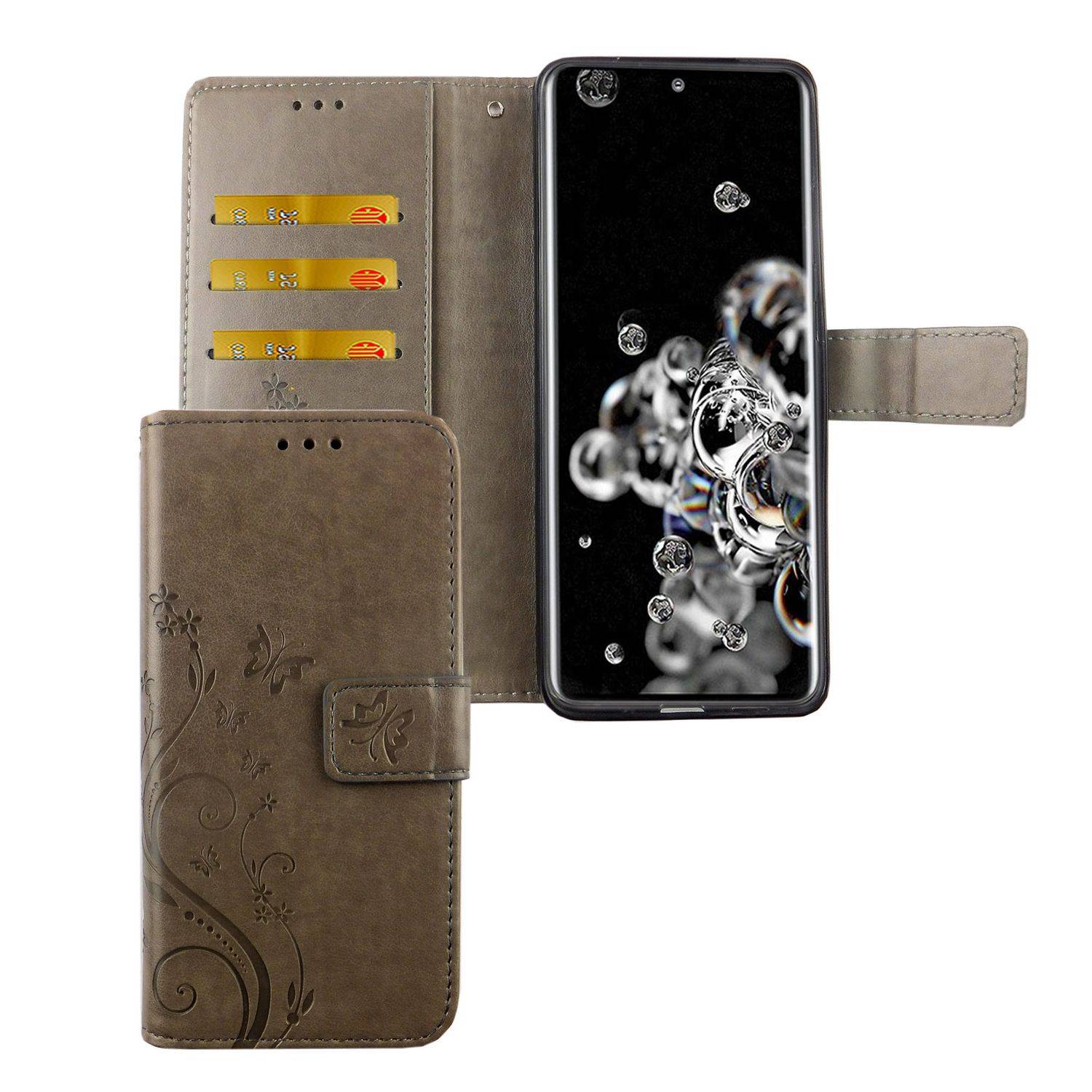 Samsung Galaxy S20 Ultra Handyhülle Bookcover Grau