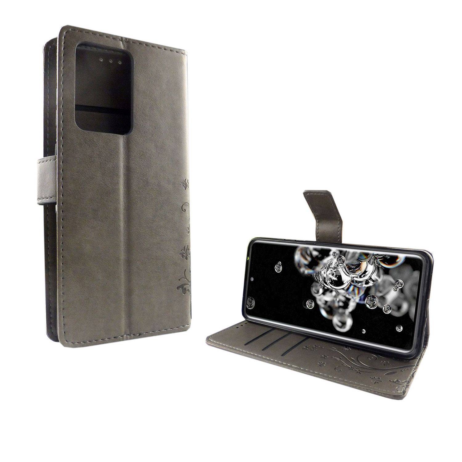 Samsung Galaxy S20 Ultra Handyhülle Bookcover Grau