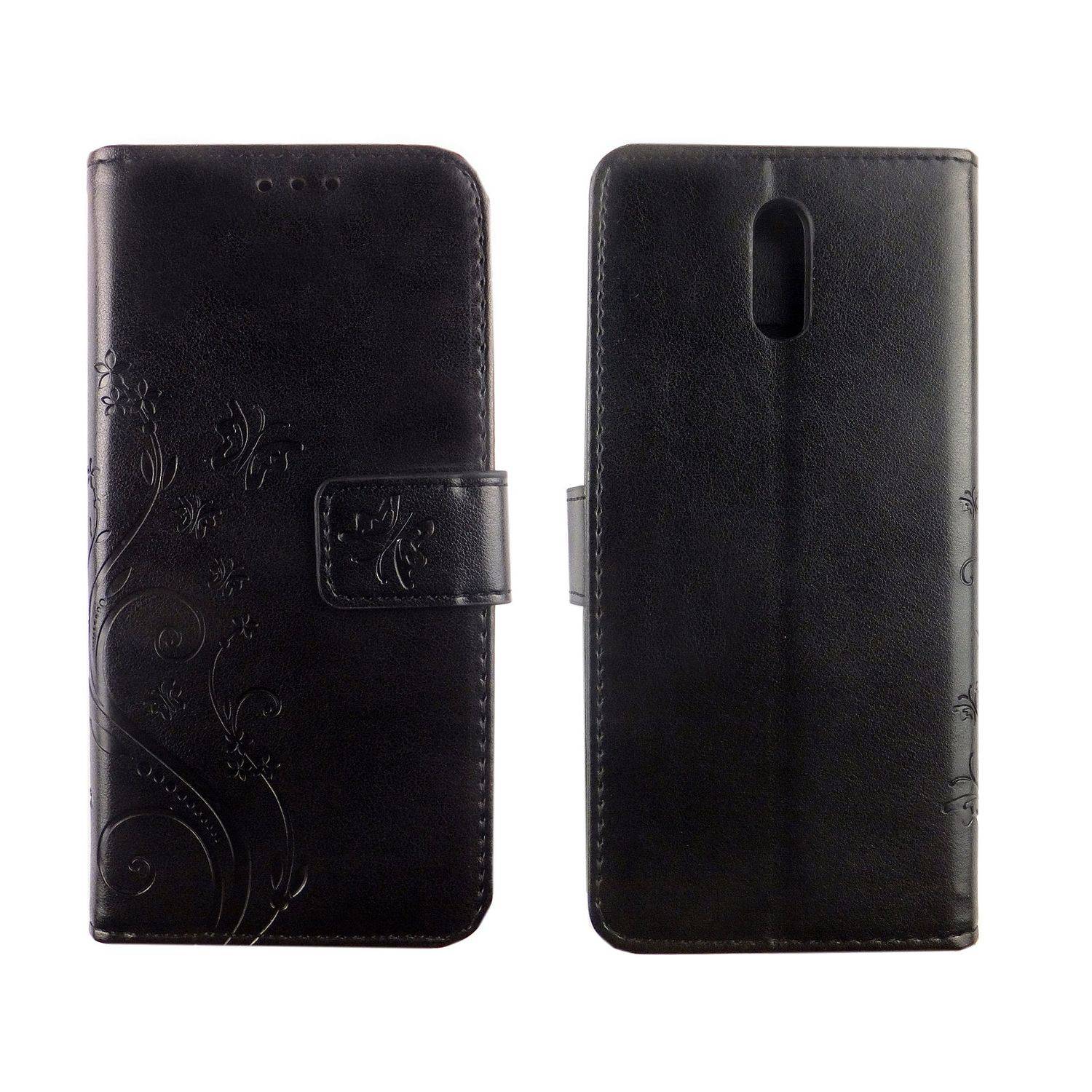Nokia 2.3 Handyhülle Bookcover Schwarz
