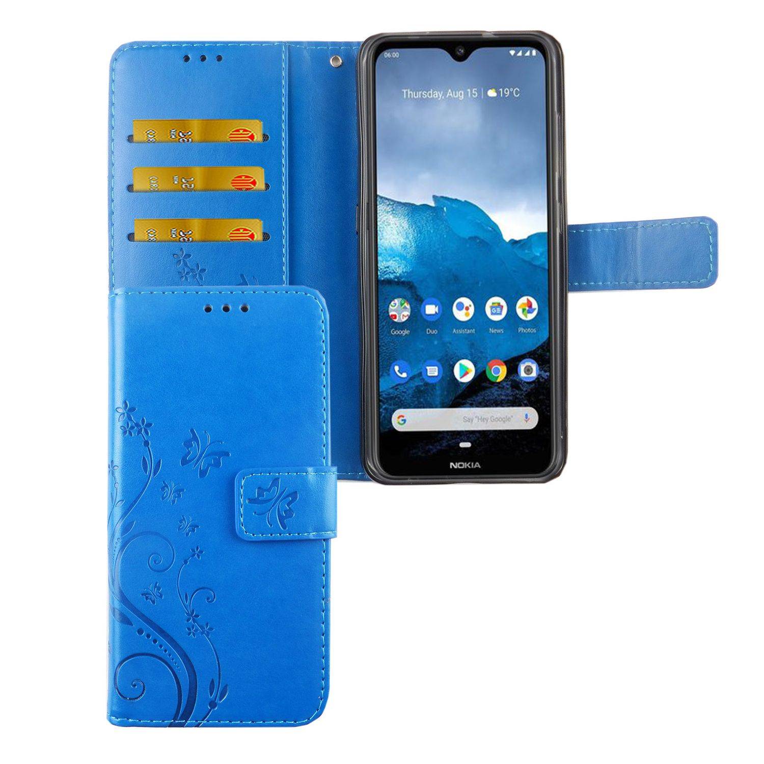 Nokia 6.2 Handyhülle Bookcover Blau