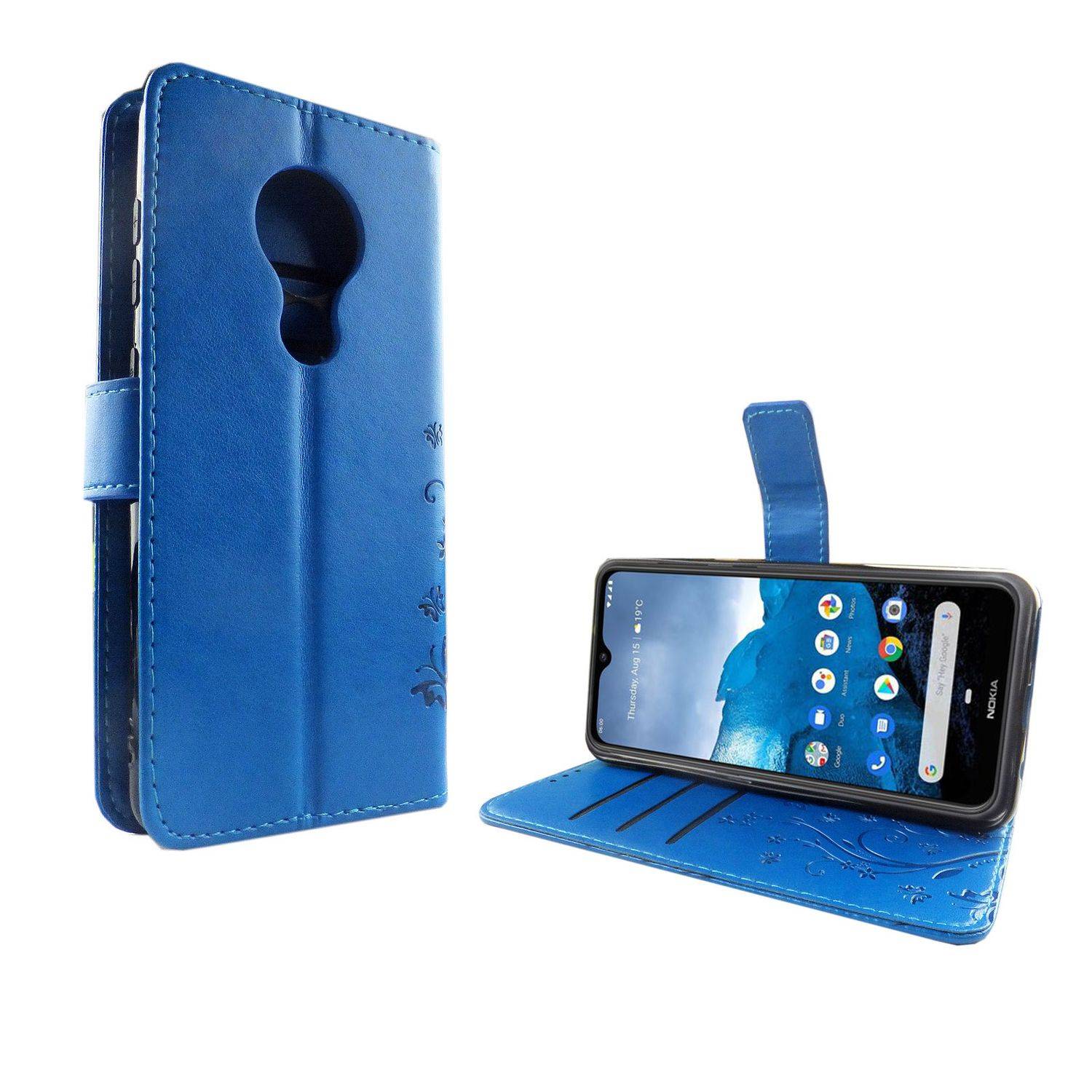 Nokia 6.2 Handyhülle Bookcover Blau