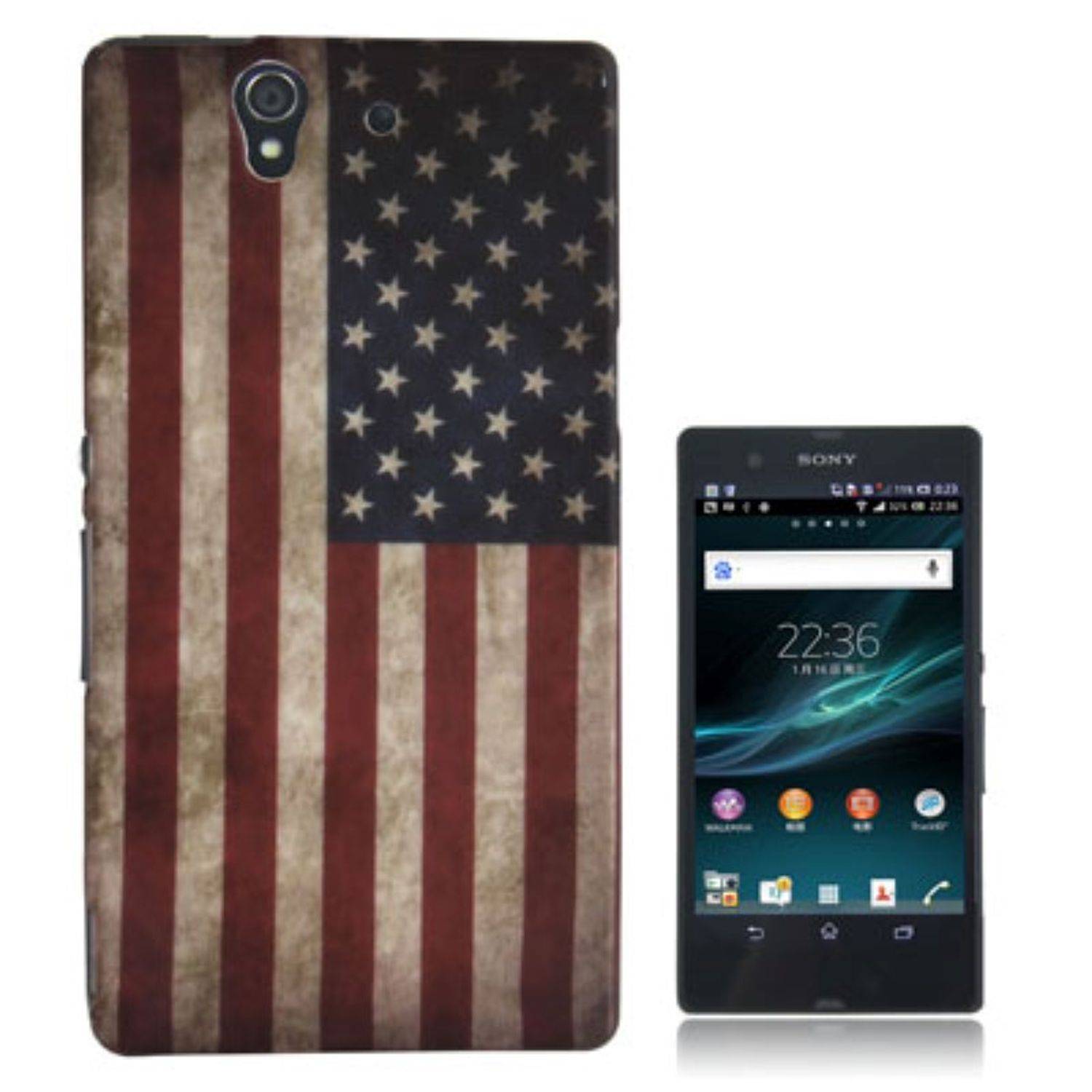 Sony Xperia Z Handyhülle Backcover Mehrfarbig