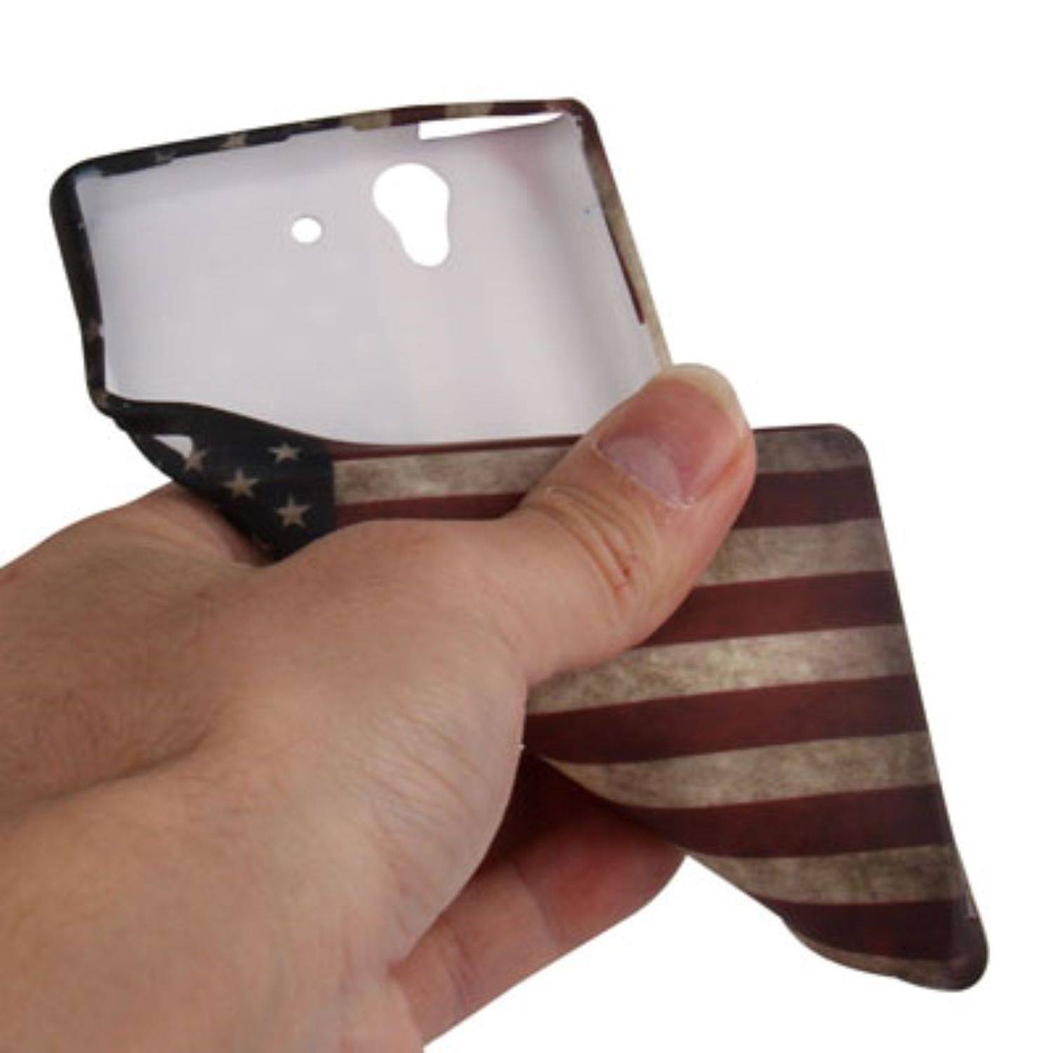 Sony Xperia Z Handyhülle Backcover Mehrfarbig