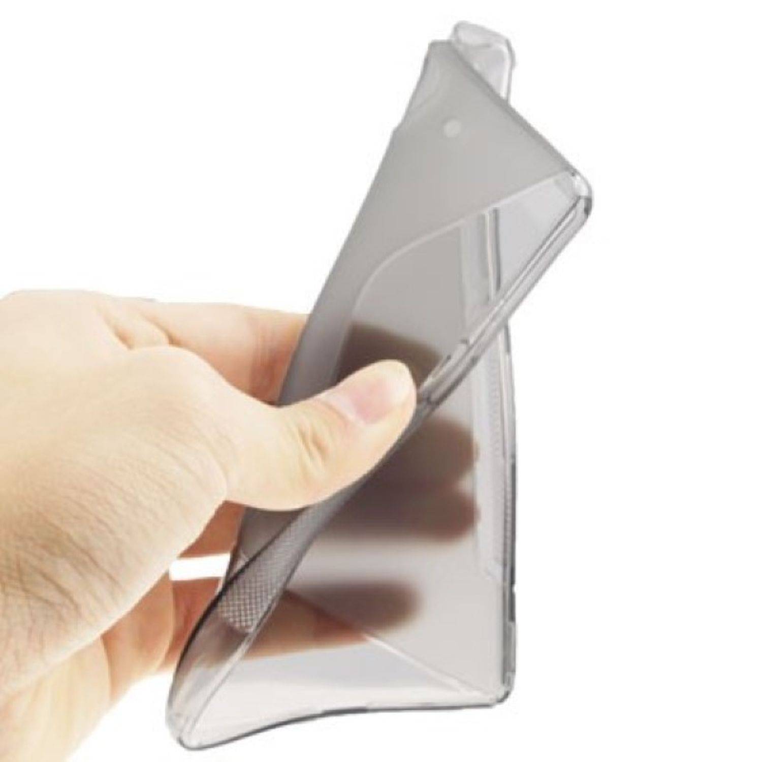 Sony Xperia Z Handyhülle Backcover Grau