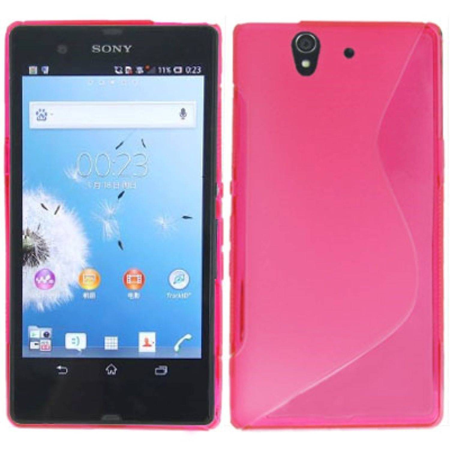 Sony Xperia Z Handyhülle Backcover Rosa