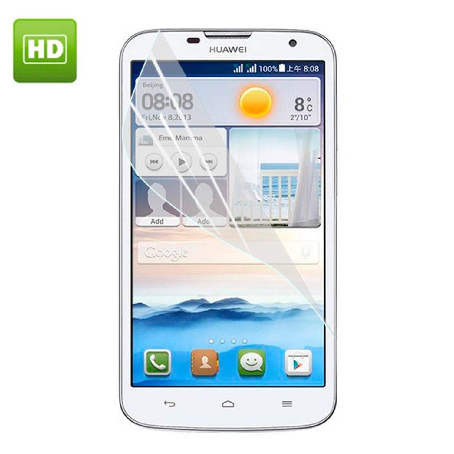 Huawei Ascend G730 Handyhülle Backcover Transparent