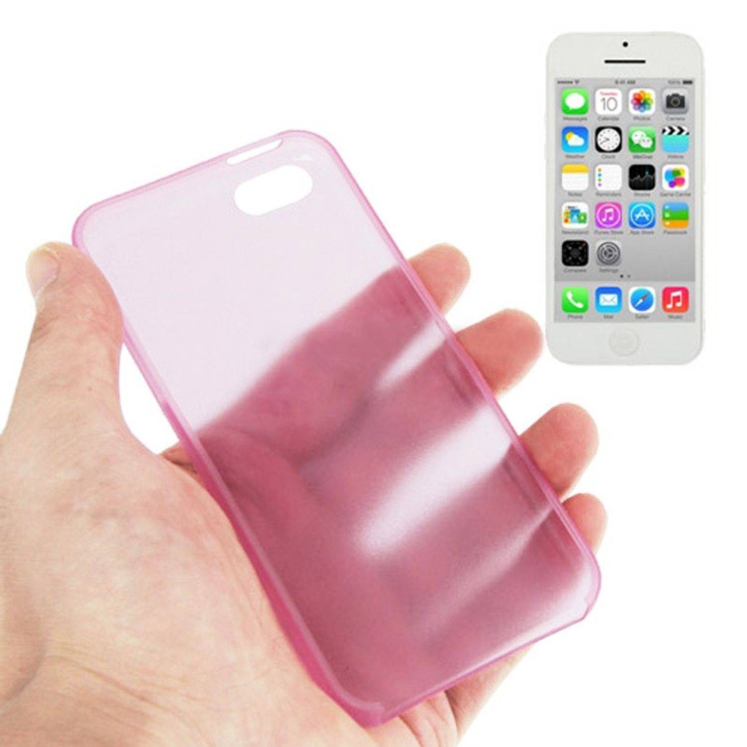 Apple iPhone 5c Handyhülle Backcover Rosa