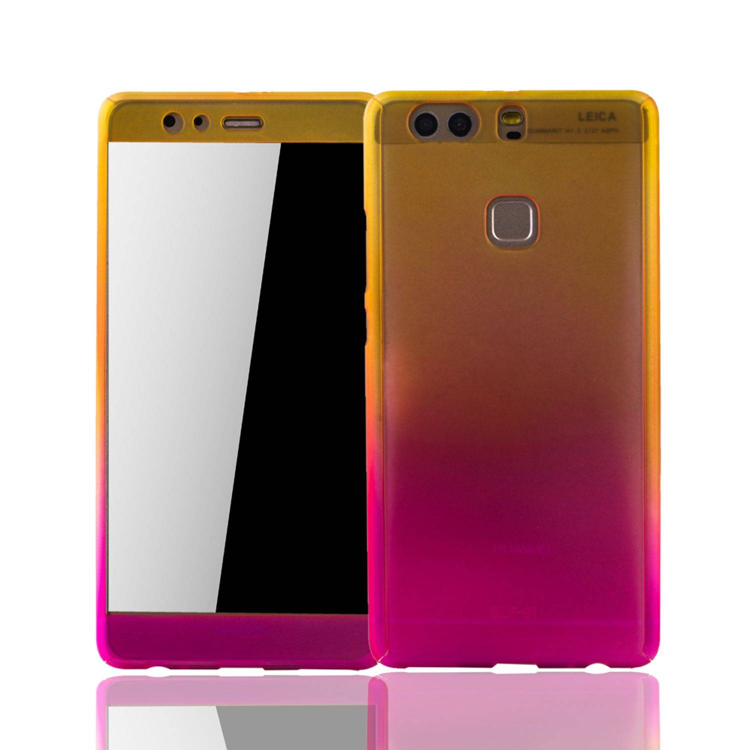 Huawei P9 Plus Handyhülle 360 Grad Schutz Full Cover Mehrfarbig