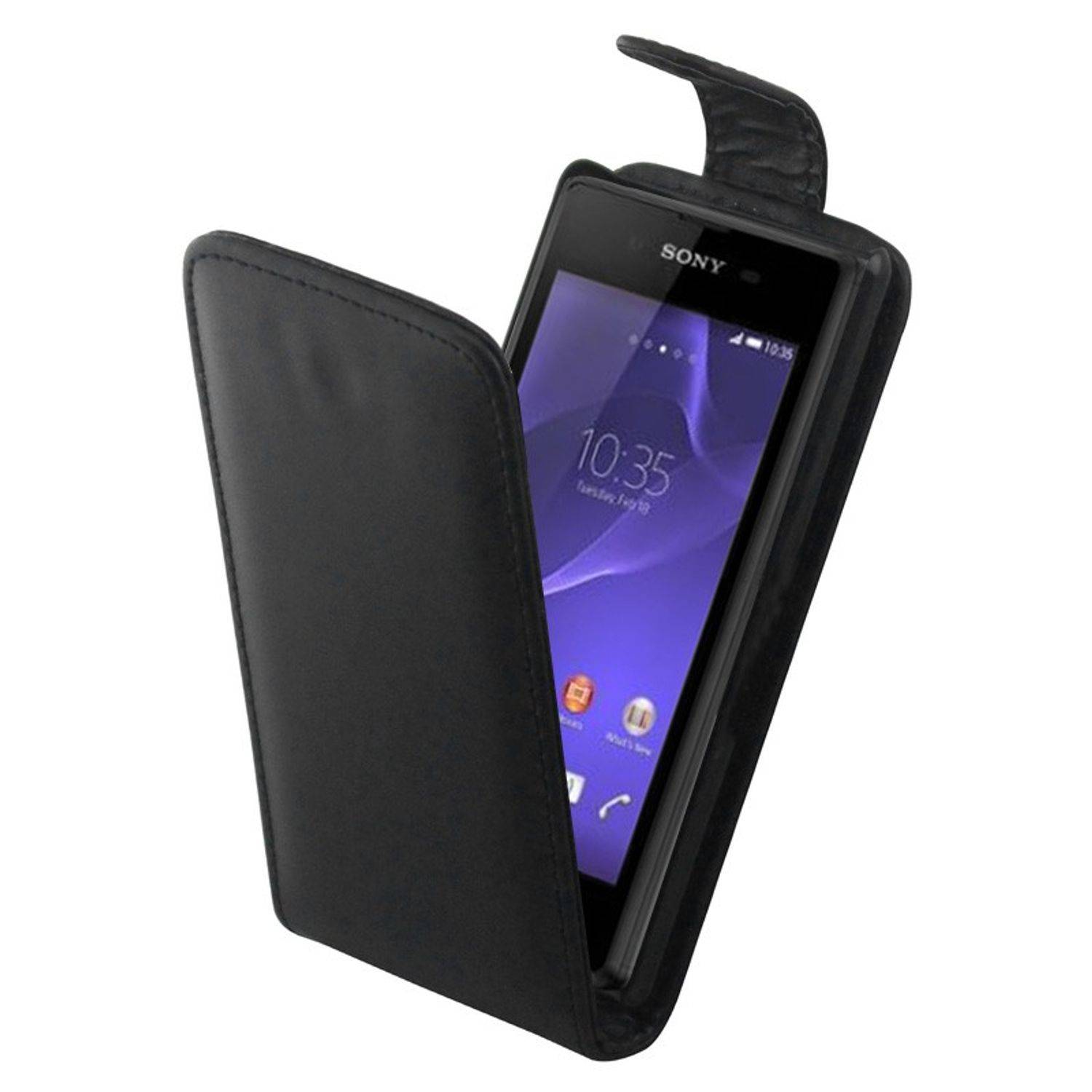 Sony Xperia E3 Handyhülle Backcover Schwarz