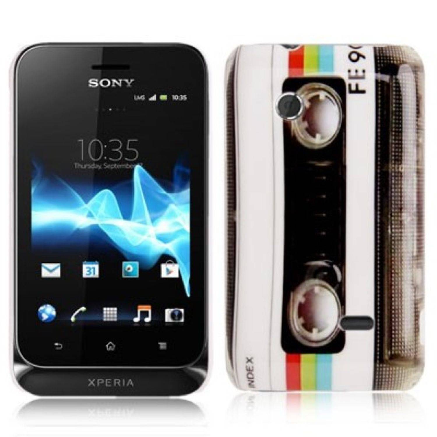 Sony Xperia Tipo ST21i Handyhülle Backcover Mehrfarbig