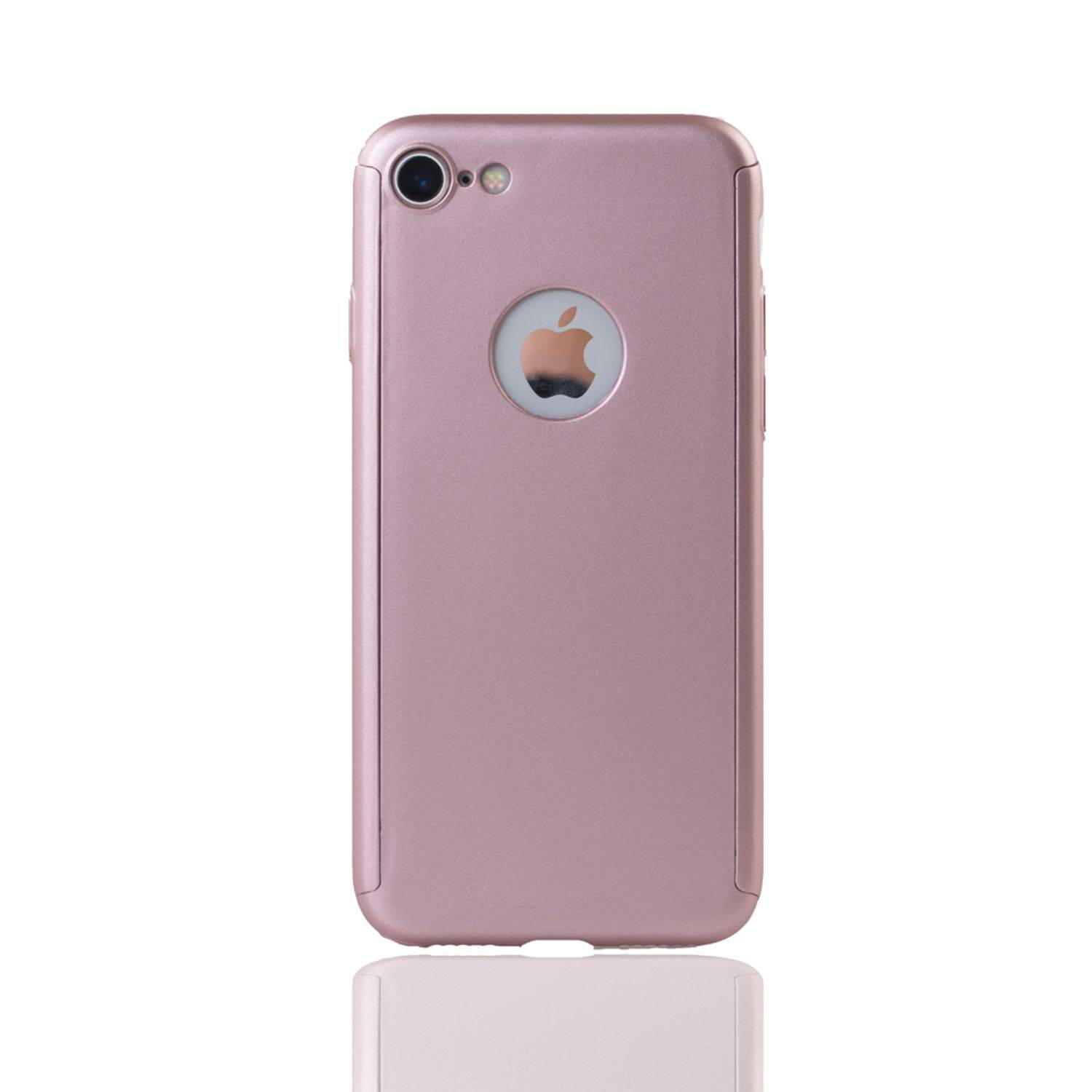 Apple iPhone 6 / 6s Handyhülle 360 Grad Schutz Full Cover Rosa
