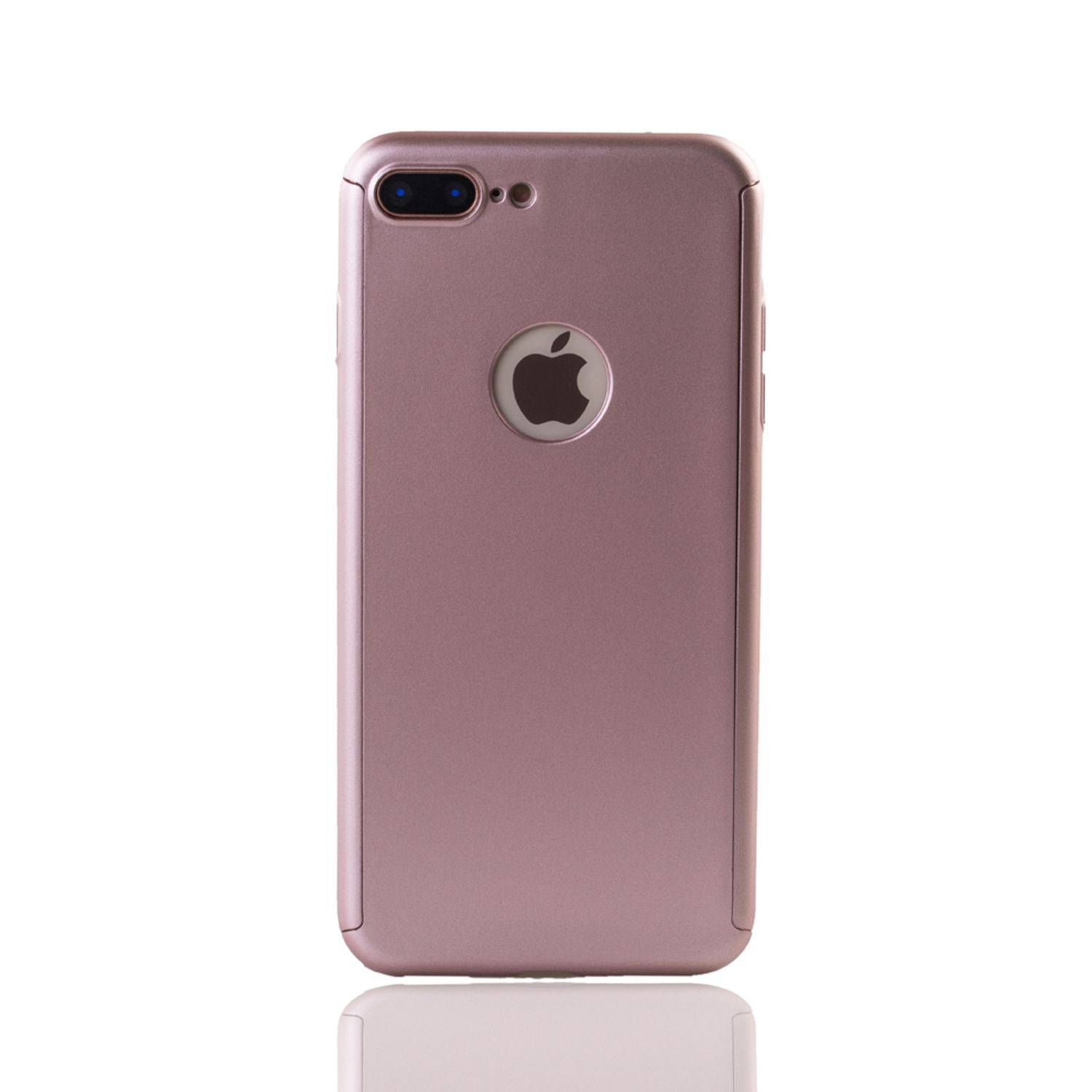 Apple iPhone 7 Plus Handyhülle 360 Grad Schutz Full Cover Rosa