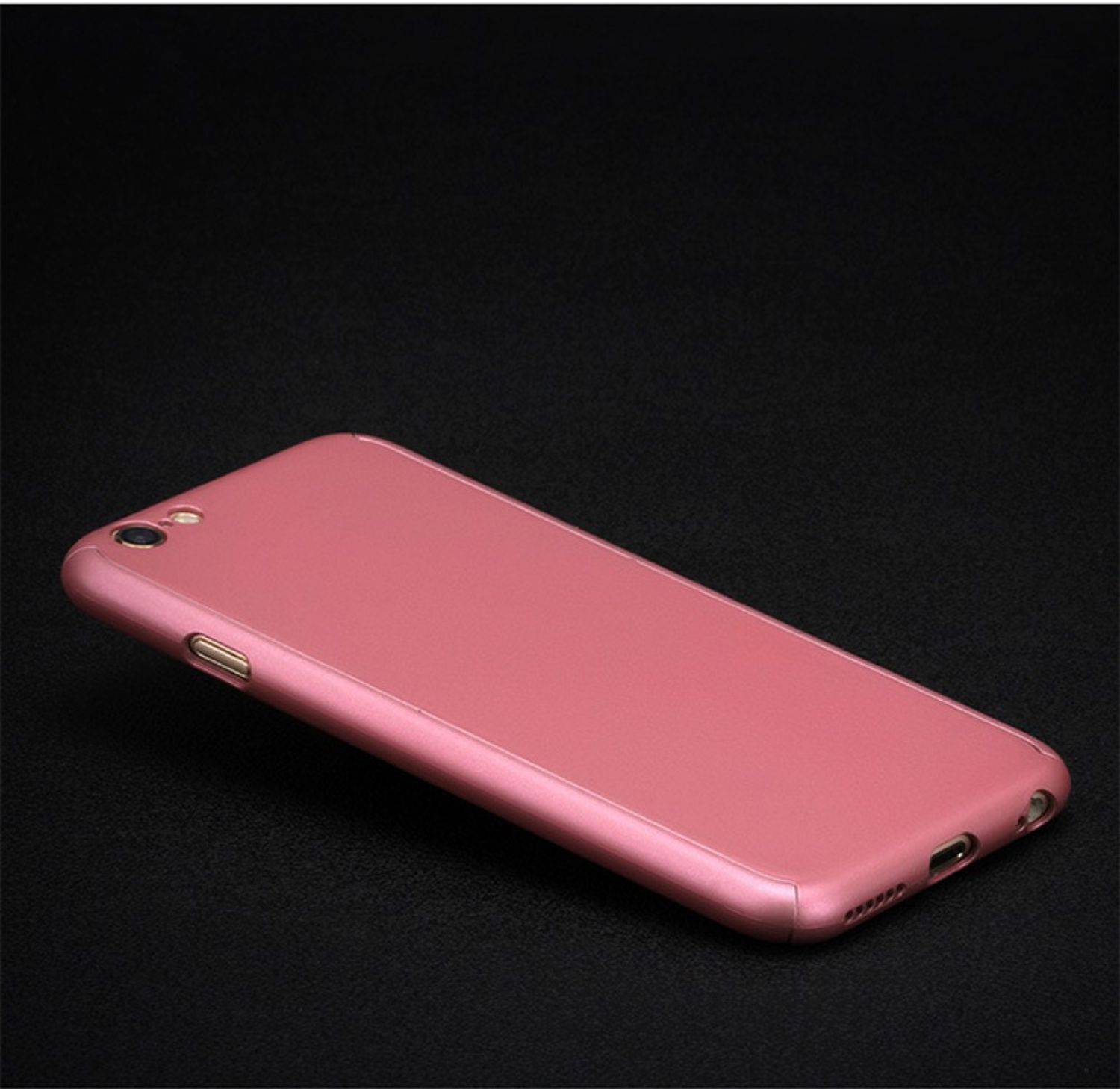 Huawei P9 Handyhülle 360 Grad Schutz Full Cover Rosa