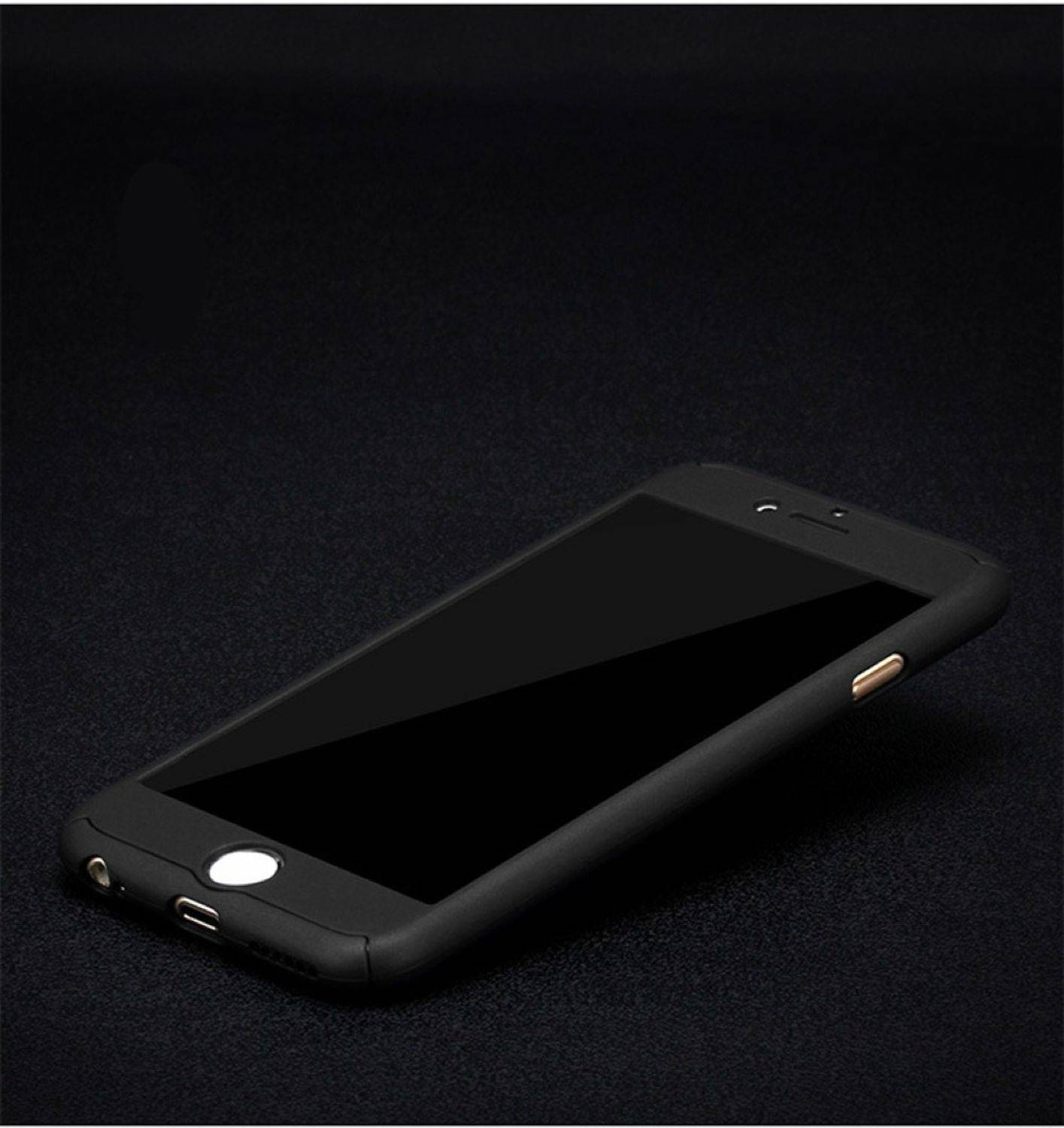 Huawei P9 Lite Handyhülle 360 Grad Schutz Full Cover Schwarz
