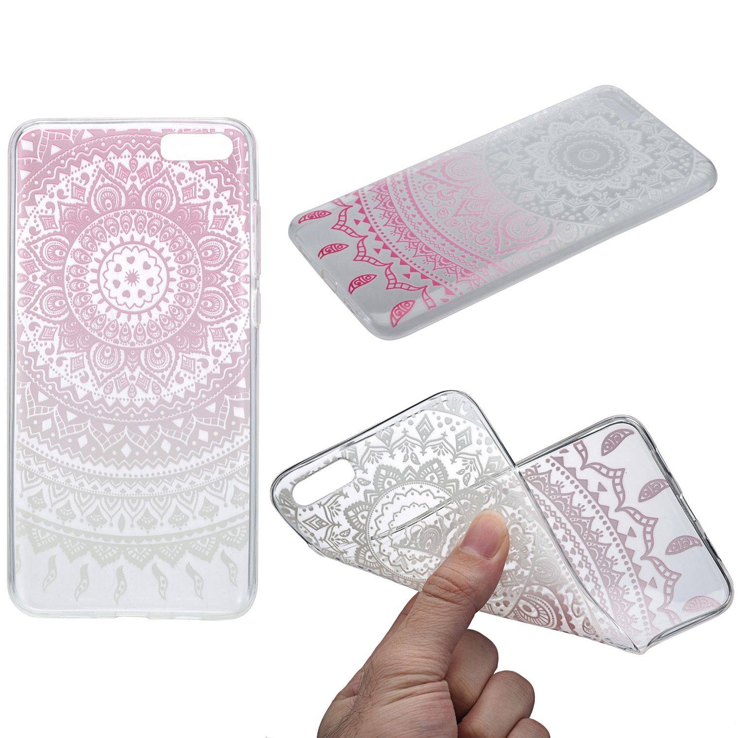 Xiaomi Mi 5c Handyhülle Backcover Weiß