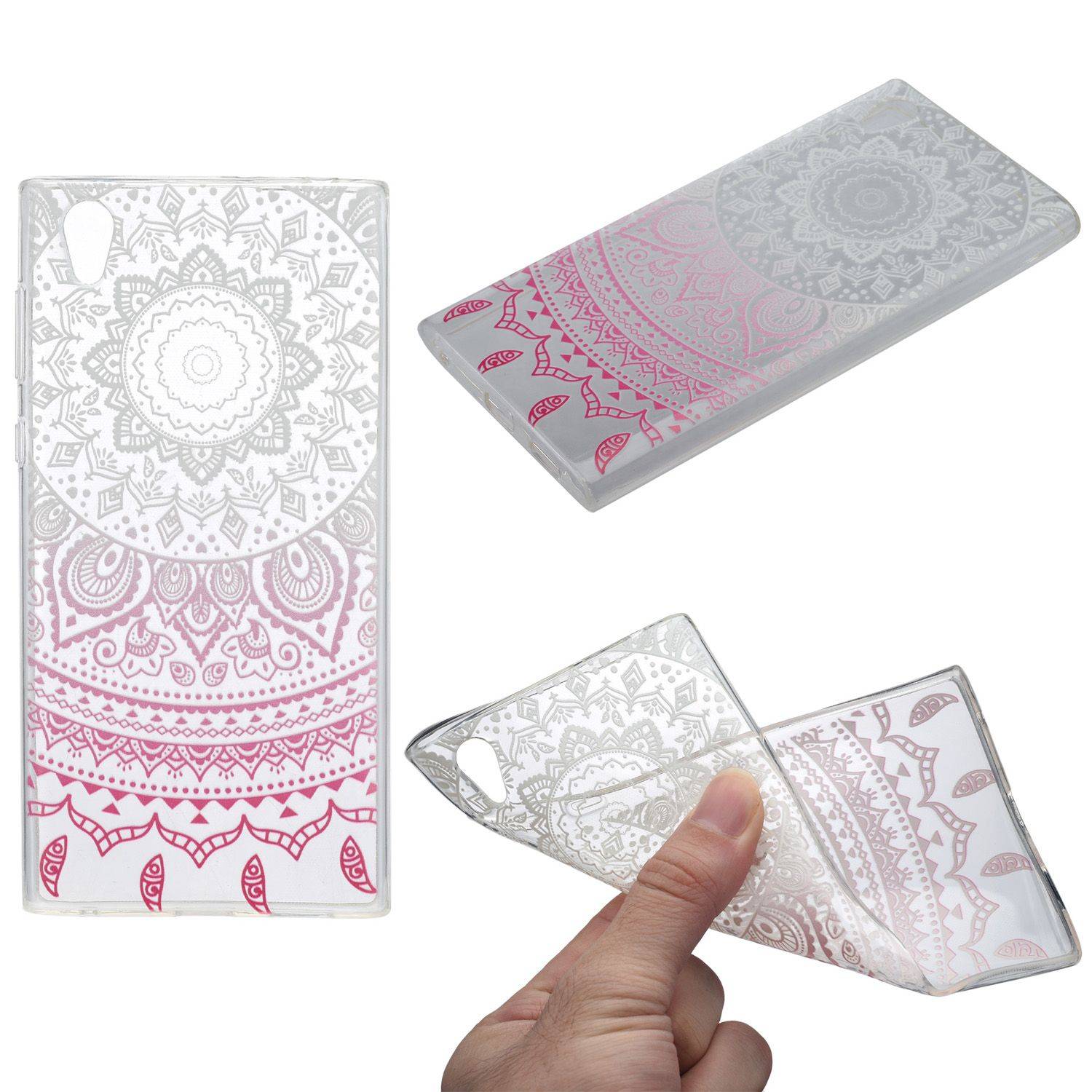 Sony Xperia XA1 Handyhülle Backcover Weiß