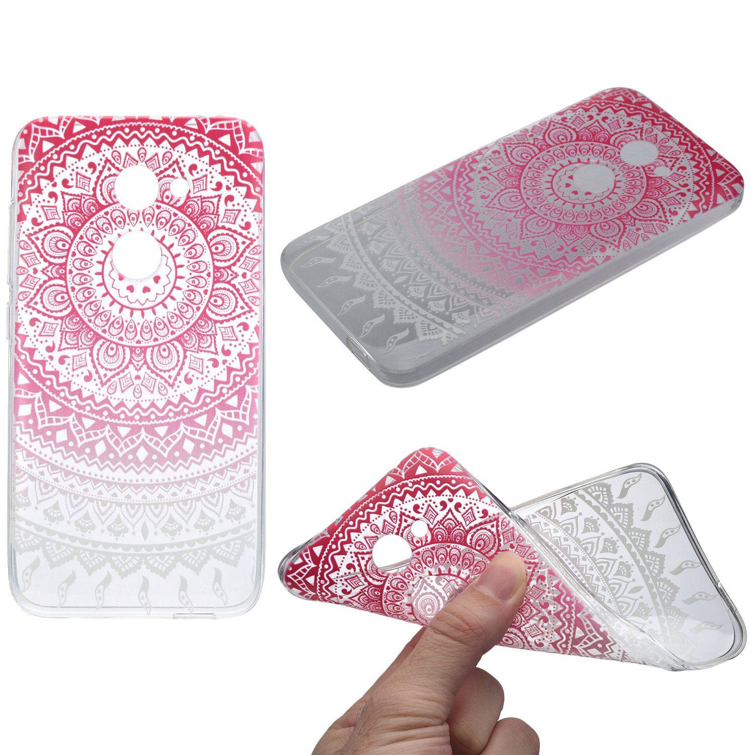 Alcatel A3 XL Handyhülle Backcover Rosa
