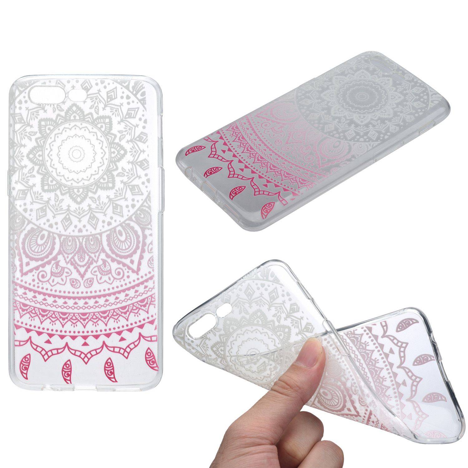 OnePlus 5 Handyhülle Backcover Weiß