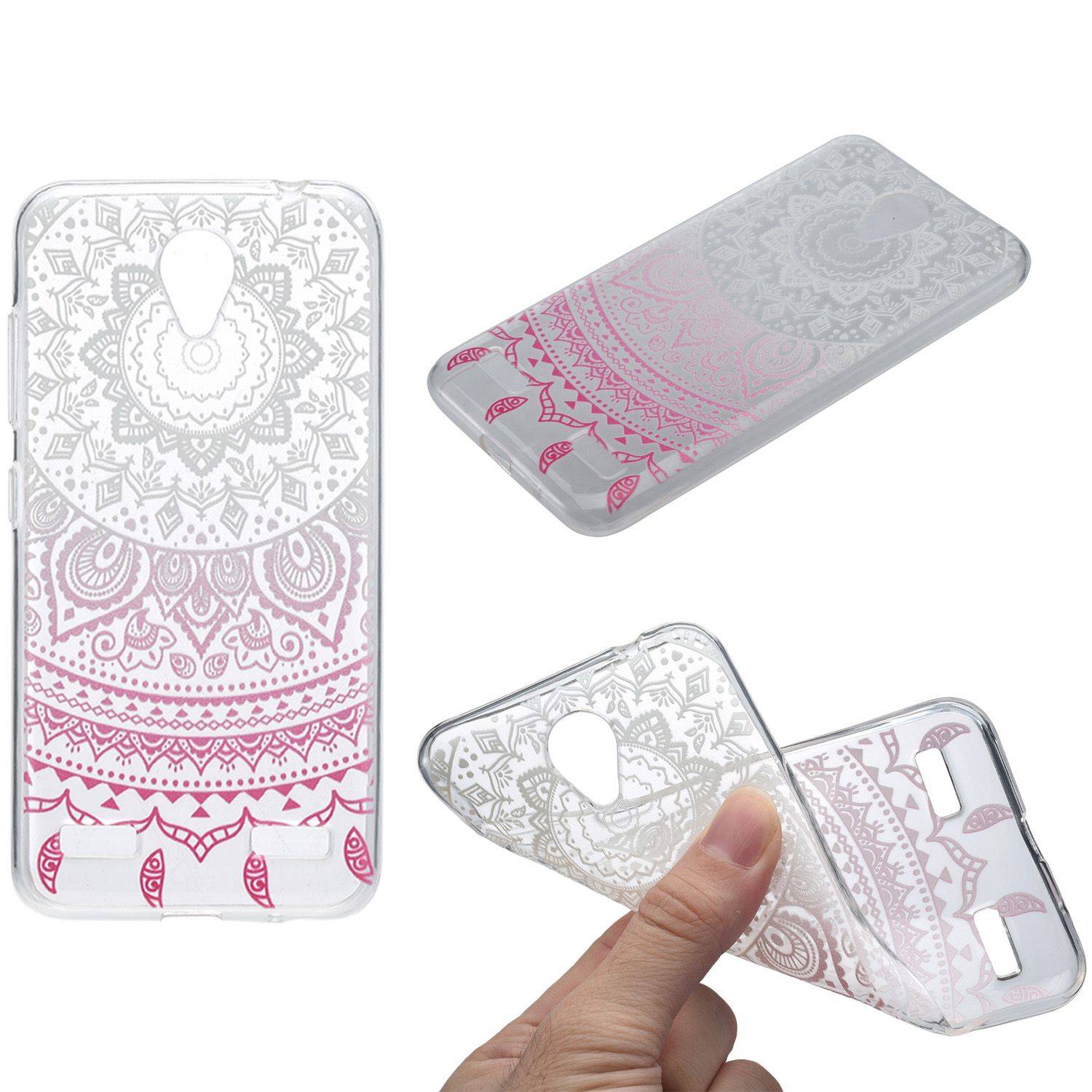 ZTE Blade V8 Handyhülle Backcover Weiß