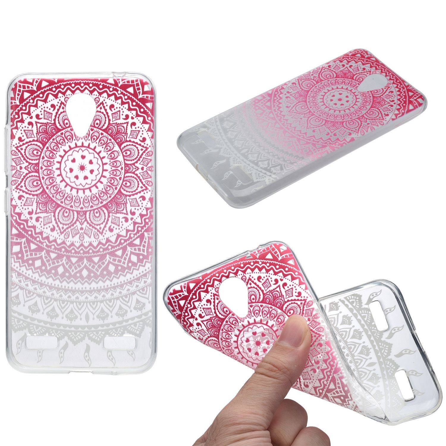 ZTE Blade A602 Handyhülle Backcover Rosa