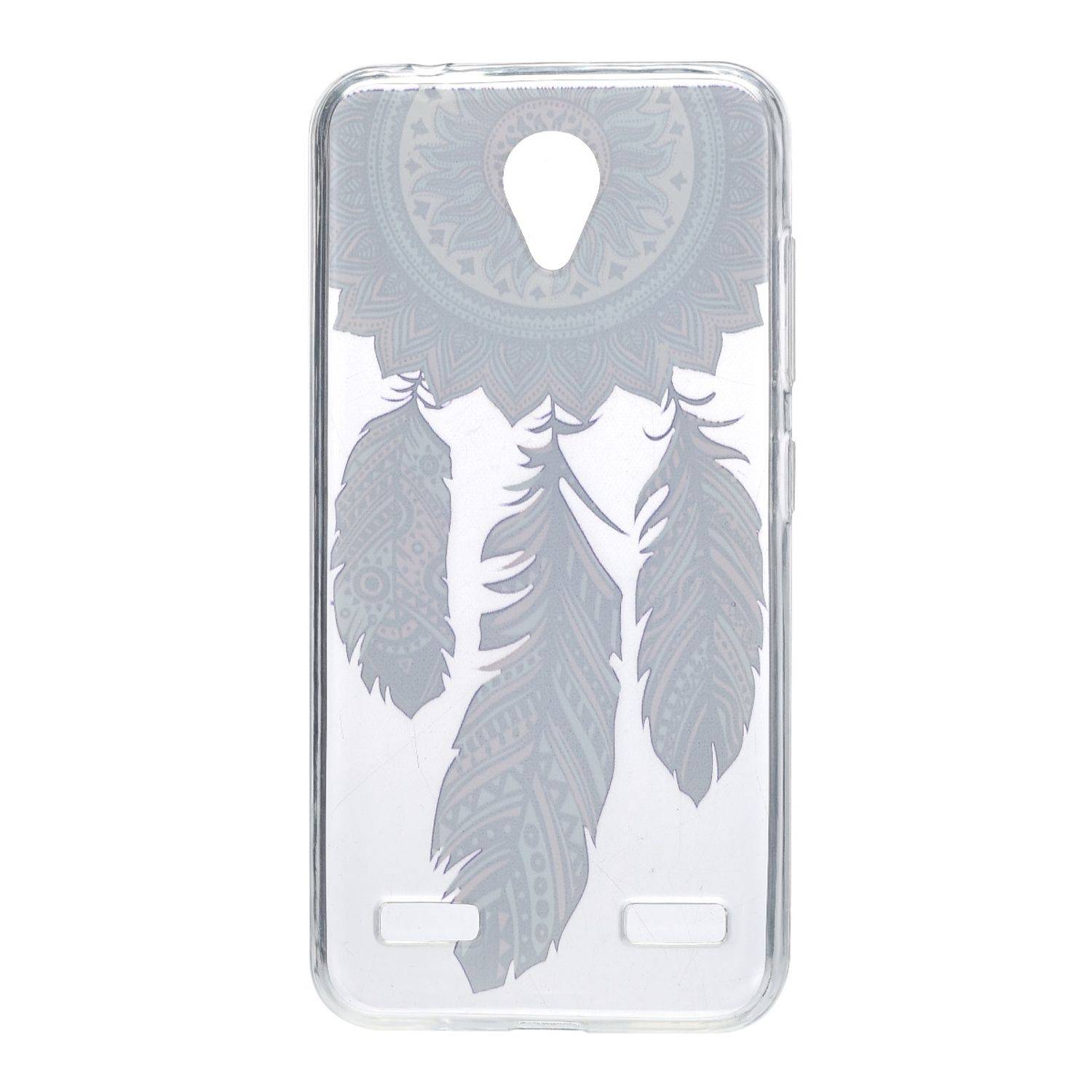ZTE Blade A602 Handyhülle Backcover Weiß