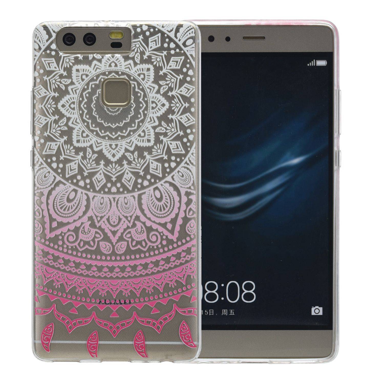 Huawei P9 Handyhülle Backcover Weiß