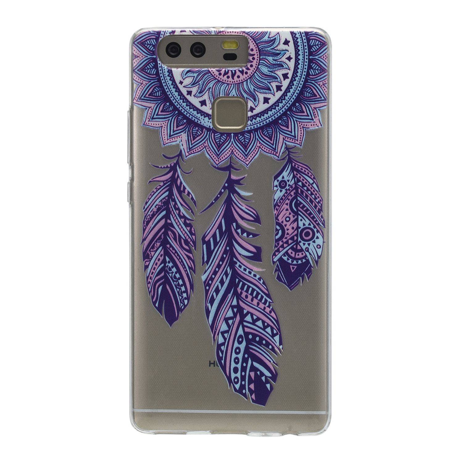 Huawei P9 Handyhülle Backcover Weiß