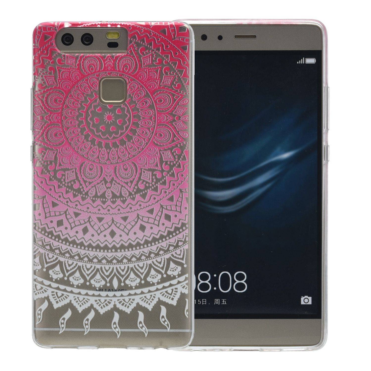 Huawei P9 Plus Handyhülle Backcover Rosa