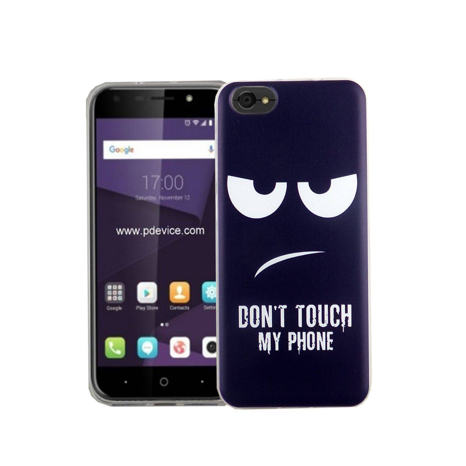 ZTE Blade A6 Lite Handyhülle Bumper Backcover Blau