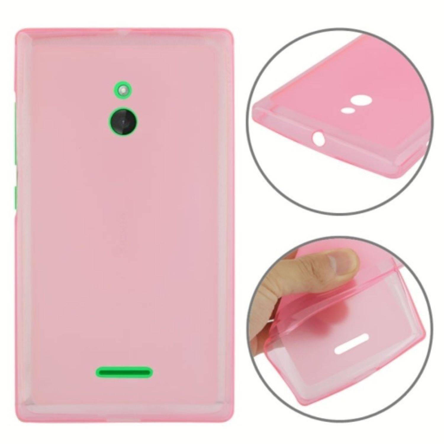Nokia XL Handyhülle Backcover Rosa
