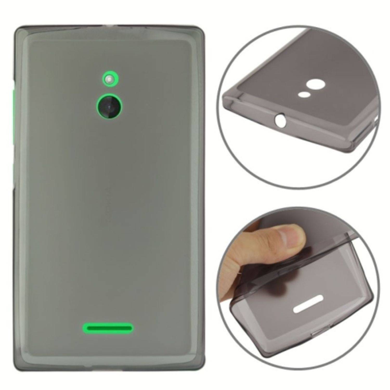 Nokia XL Handyhülle Backcover Grau