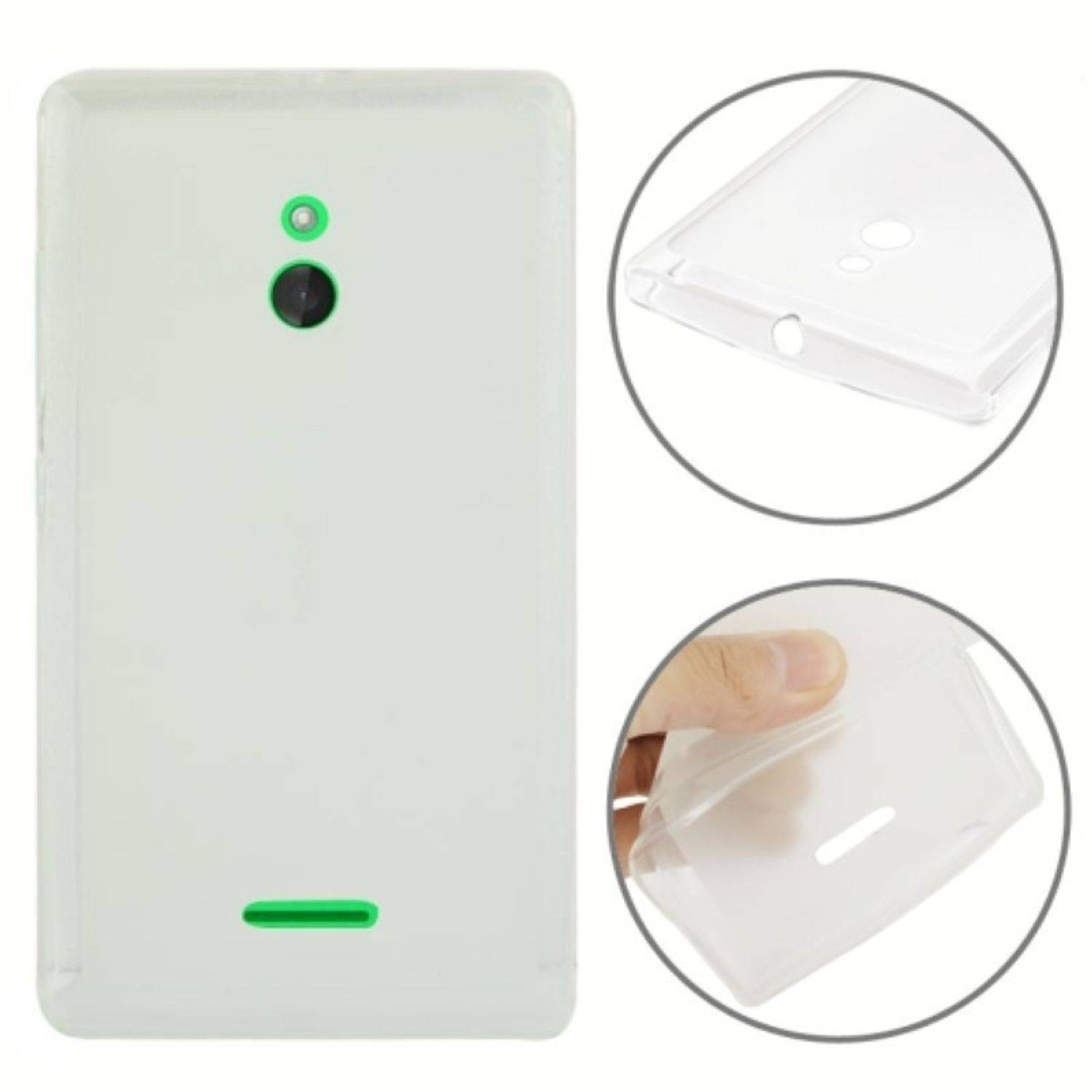 Nokia XL Handyhülle Backcover Weiß