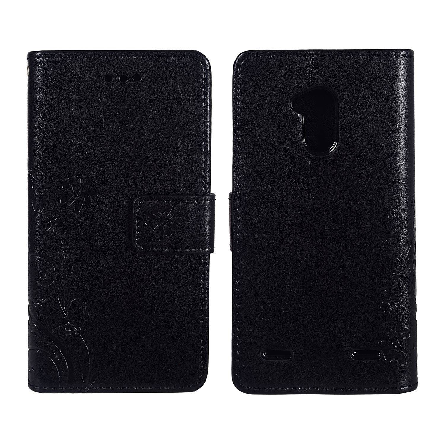 ZTE Blade V7 Lite Handyhülle Bookcover Schwarz