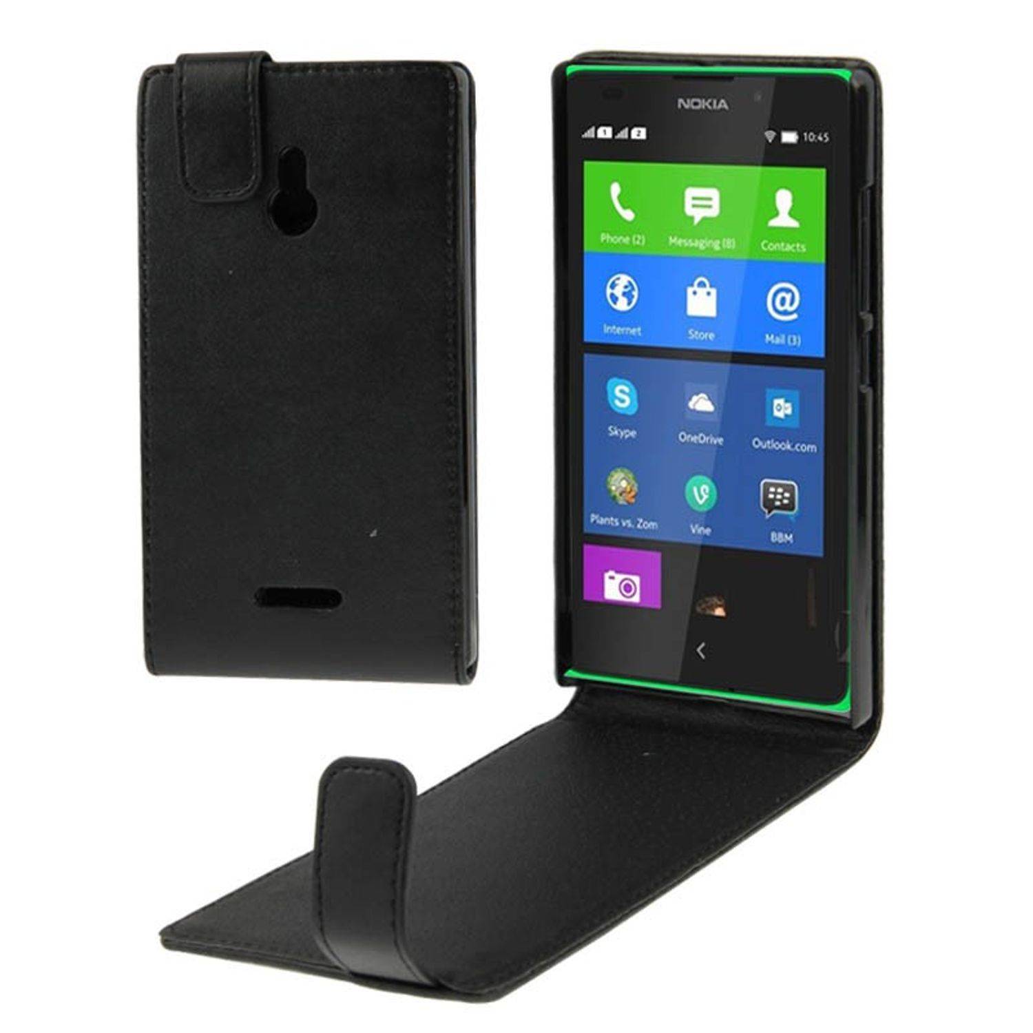 Nokia XL Handyhülle Backcover Schwarz