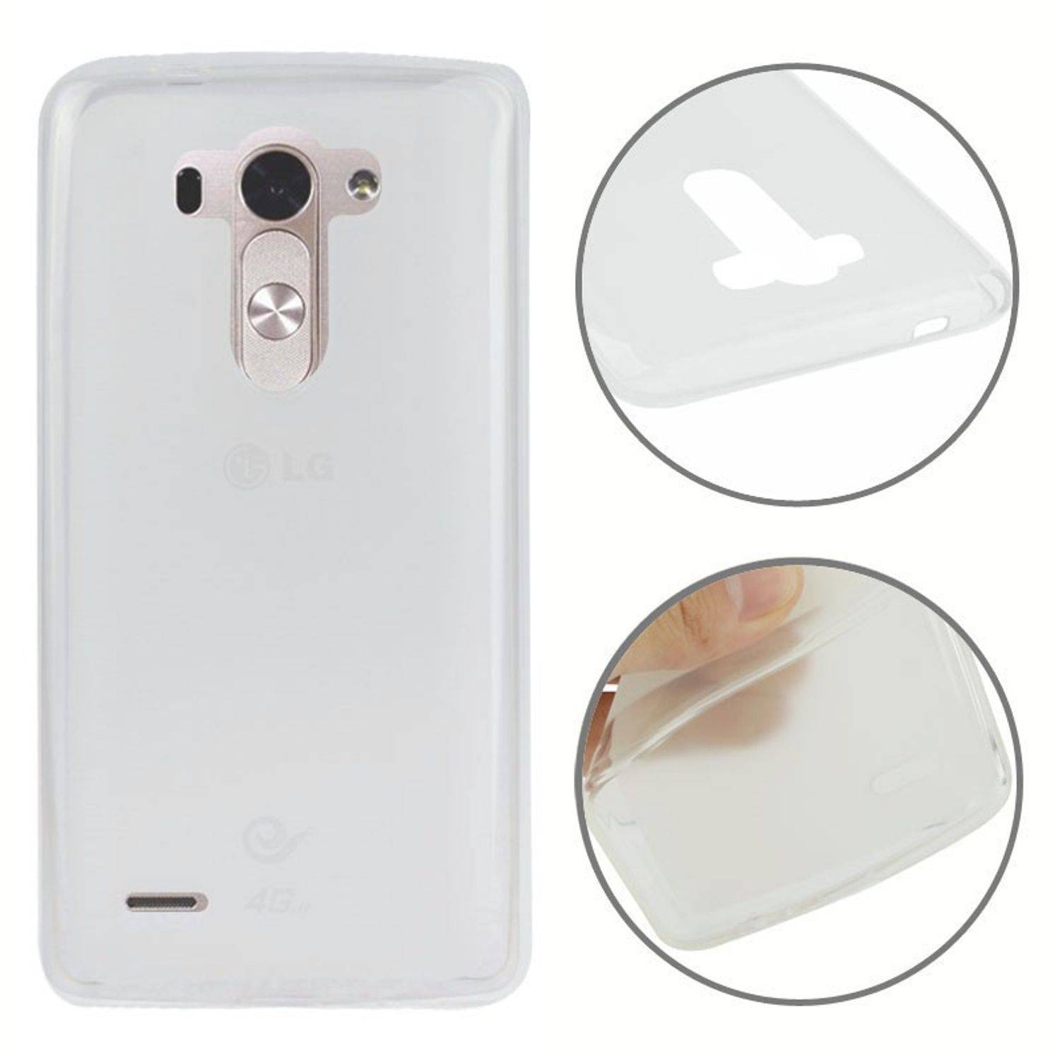 LG G3 S Handyhülle Backcover Transparent