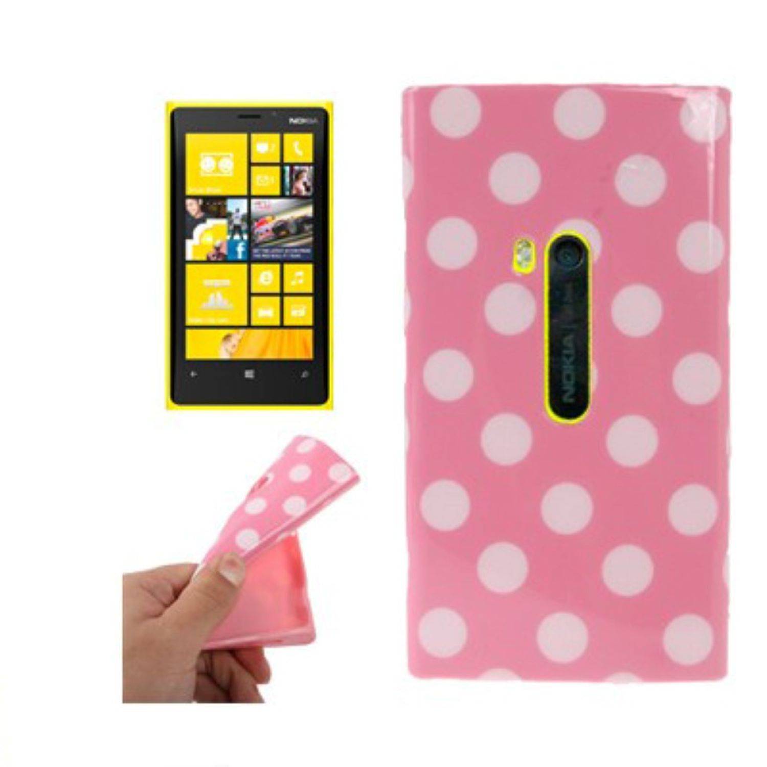 Nokia Lumia 920 Handyhülle Backcover Rosa