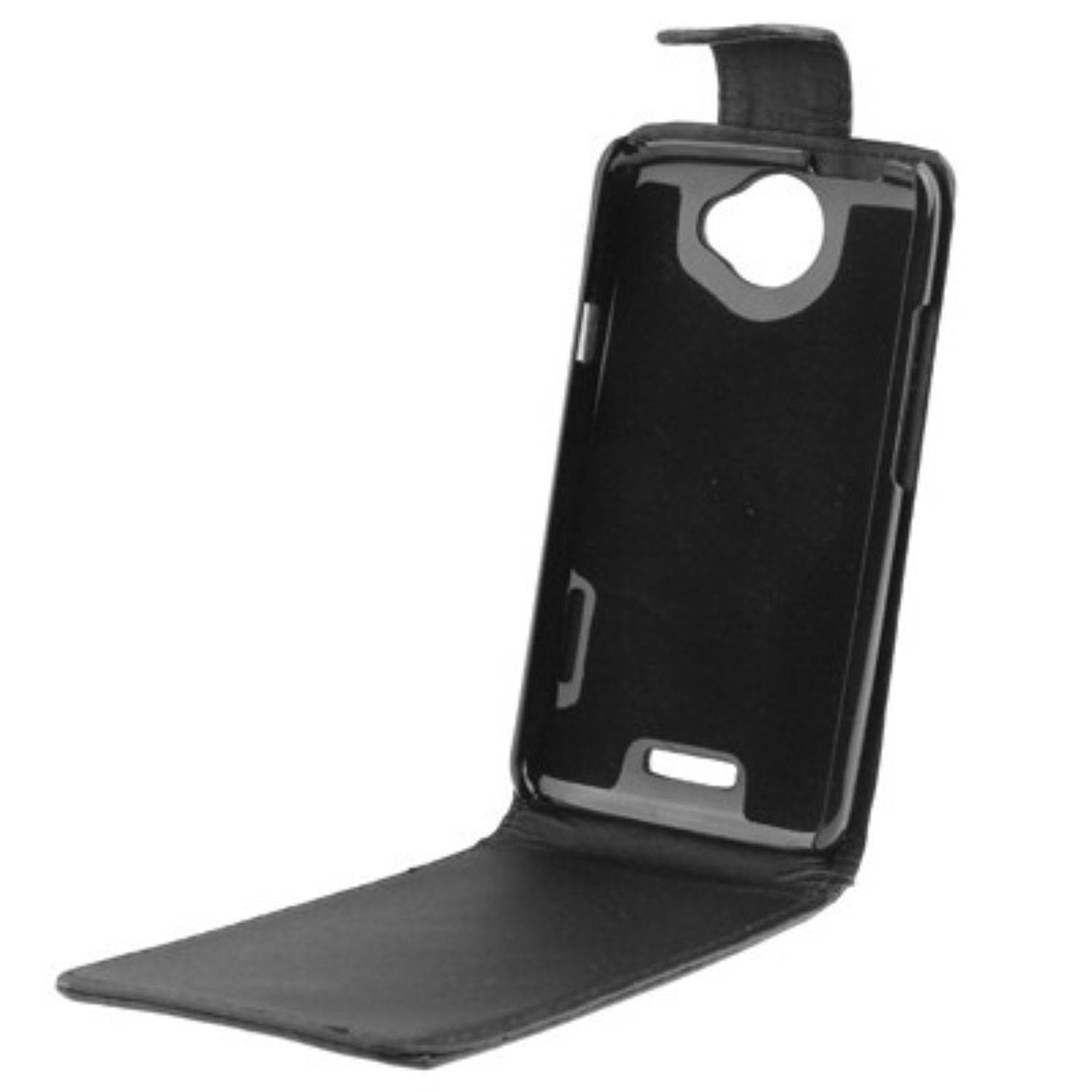 HTC One X Handyhülle Backcover Schwarz